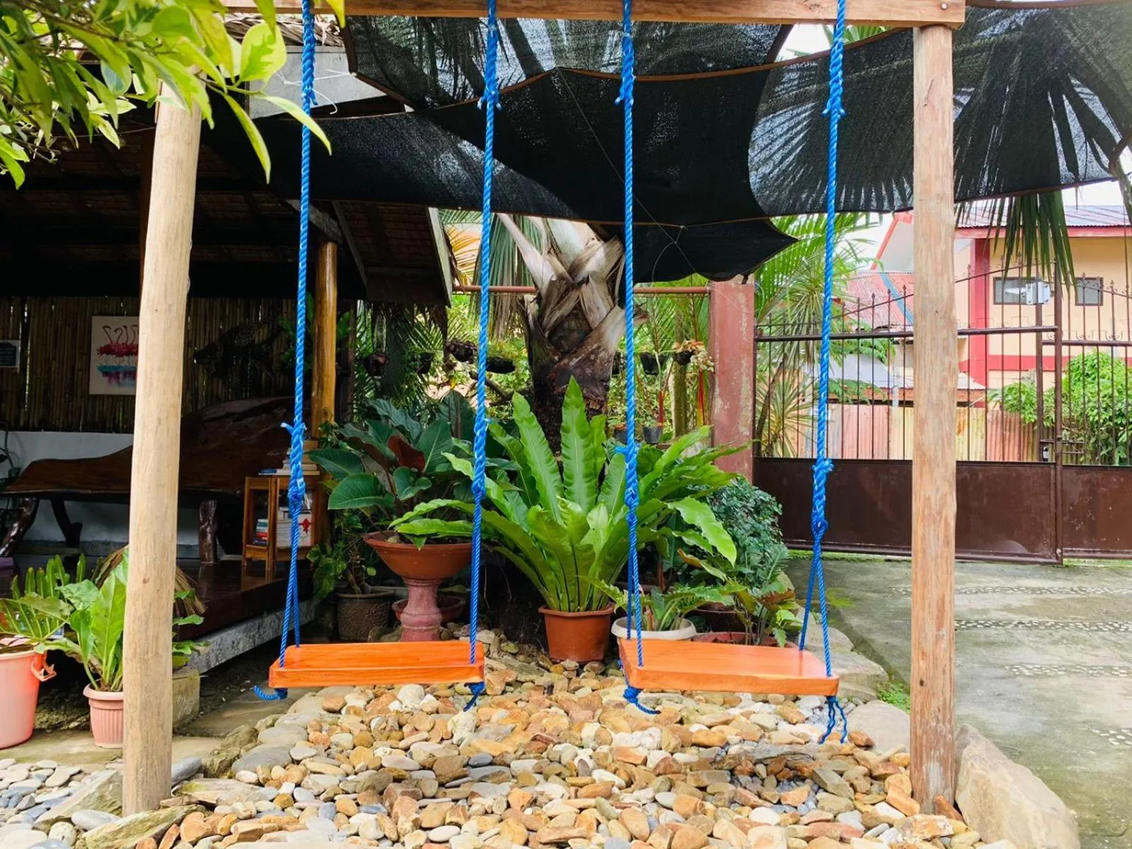 Garden view in Pisces Tourist Inn - Port Barton