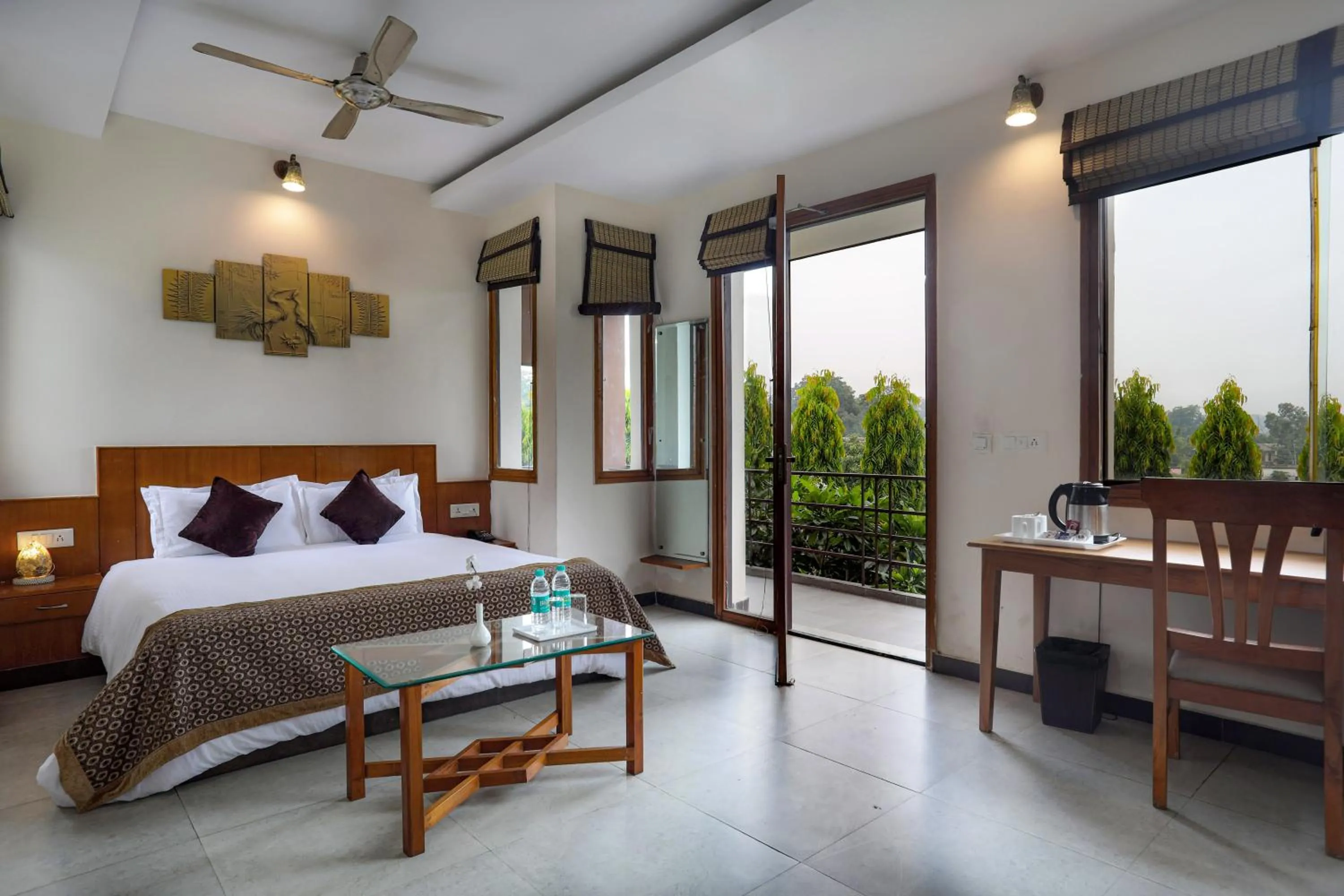 Bed in Corbett Panorama Resort