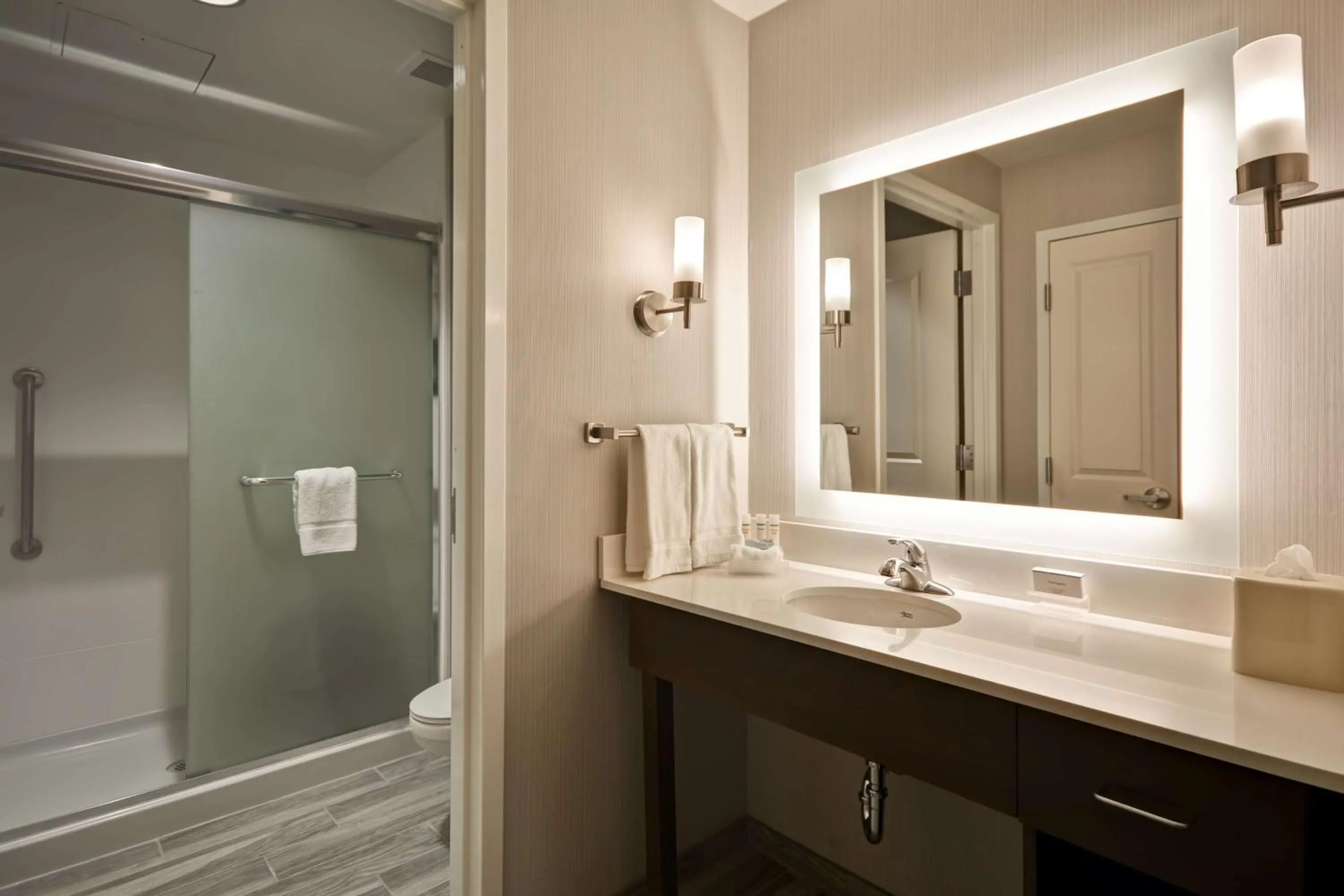 Bathroom in Homewood Suites By Hilton Rocky Mount