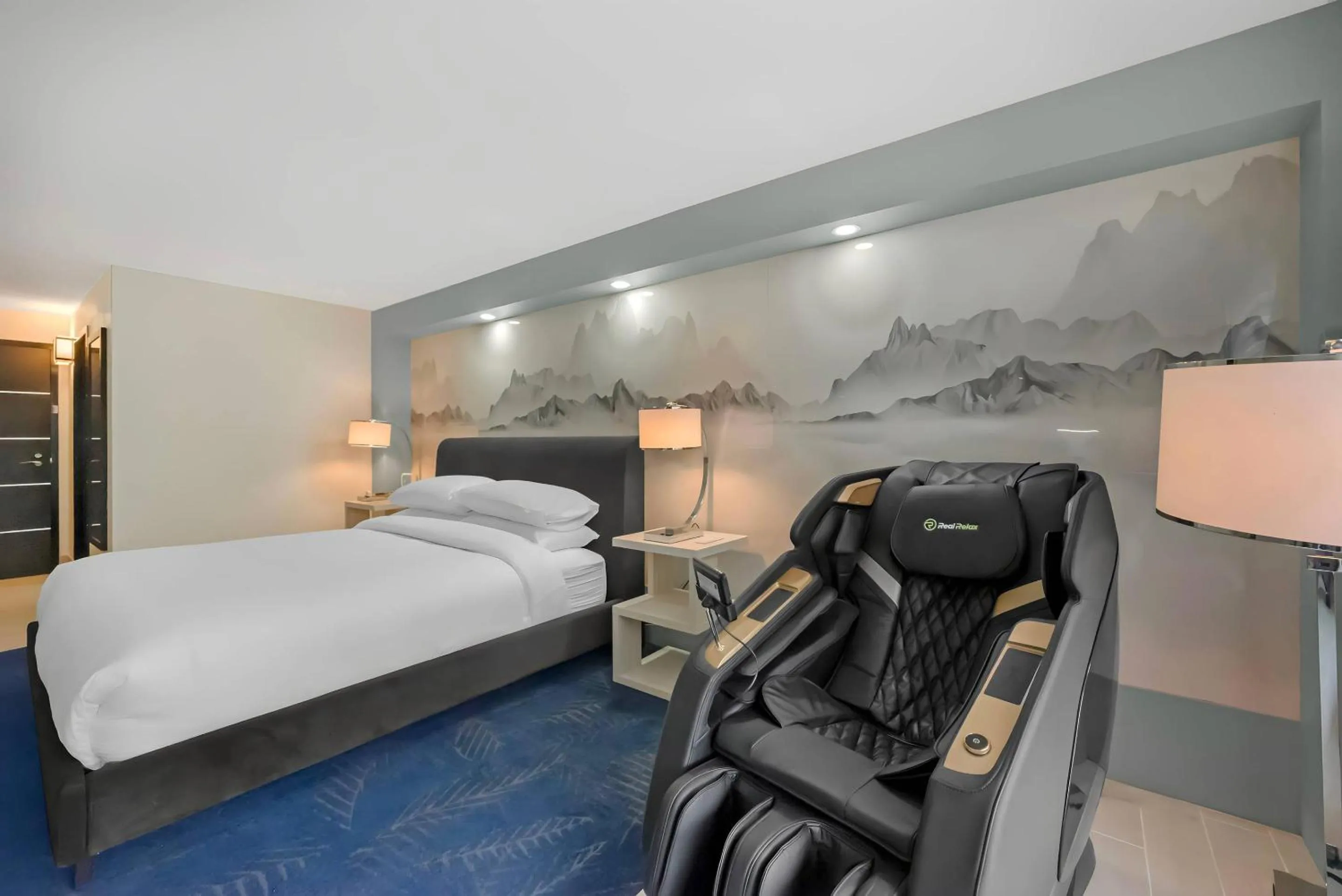 Bedroom, Bed in Blue - A Modern Hotel, an Ascend Collection Hotel