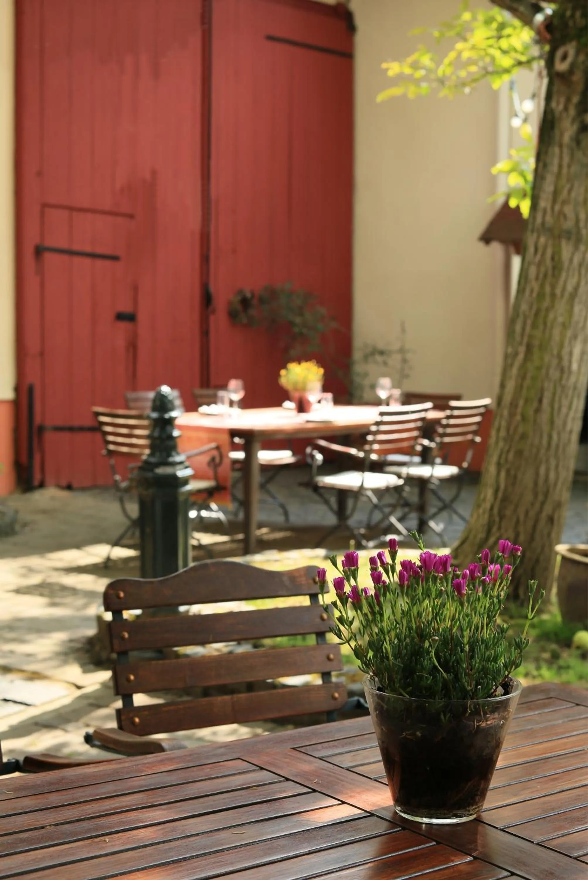 Patio in Hotel Weingewolbe