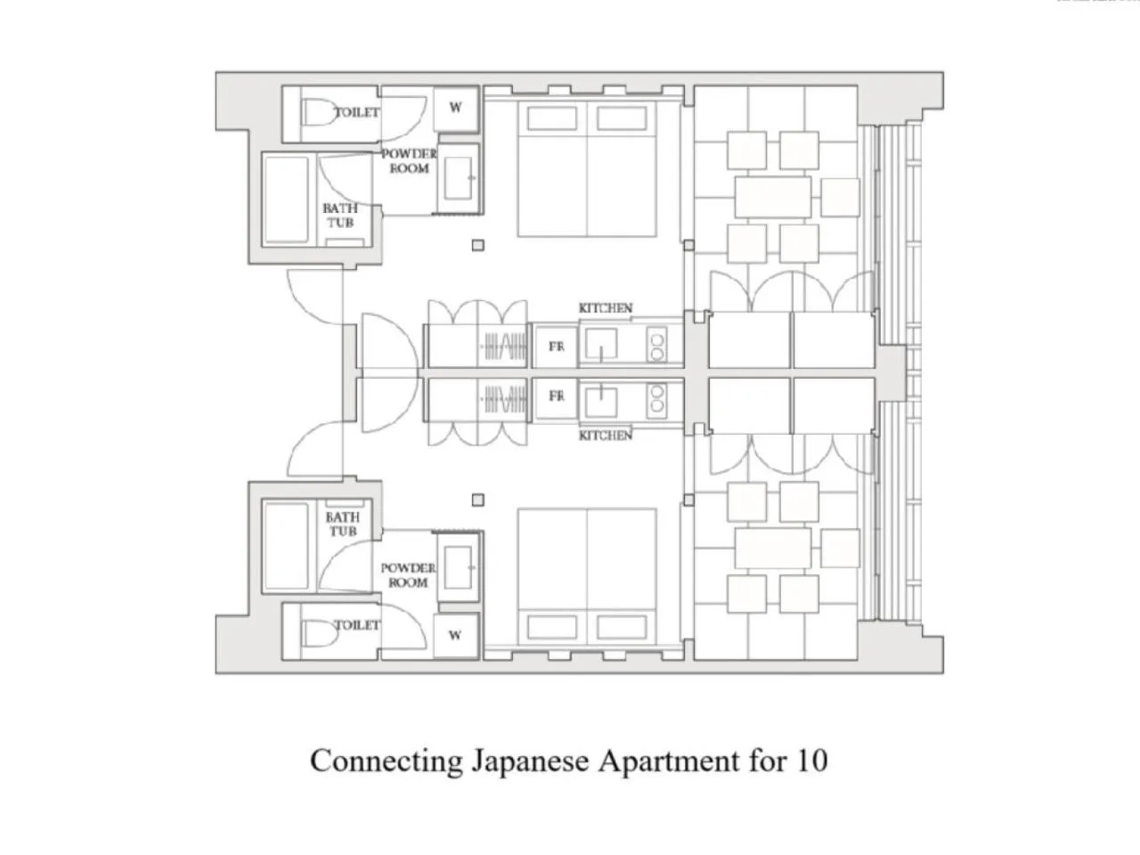 Floor plan in MIMARU Kyoto Nijo Castle