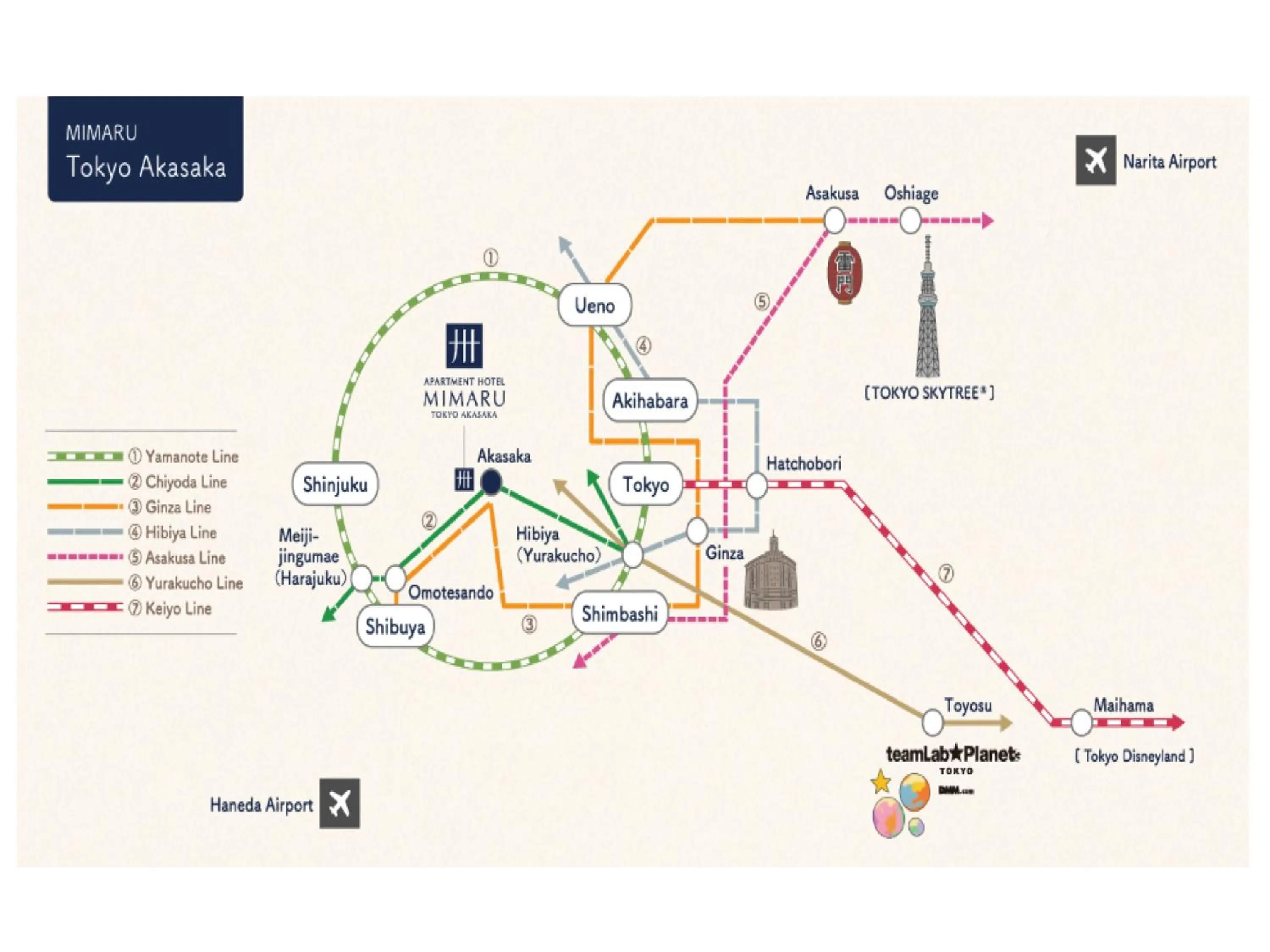 Nearby landmark in MIMARU Tokyo Akasaka