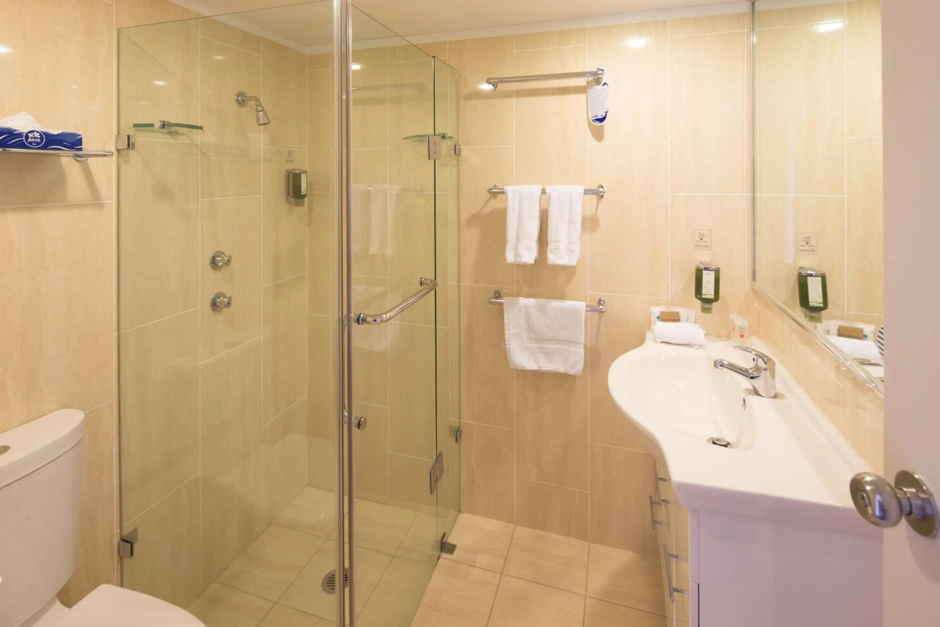 Bathroom in ibis Styles Canberra