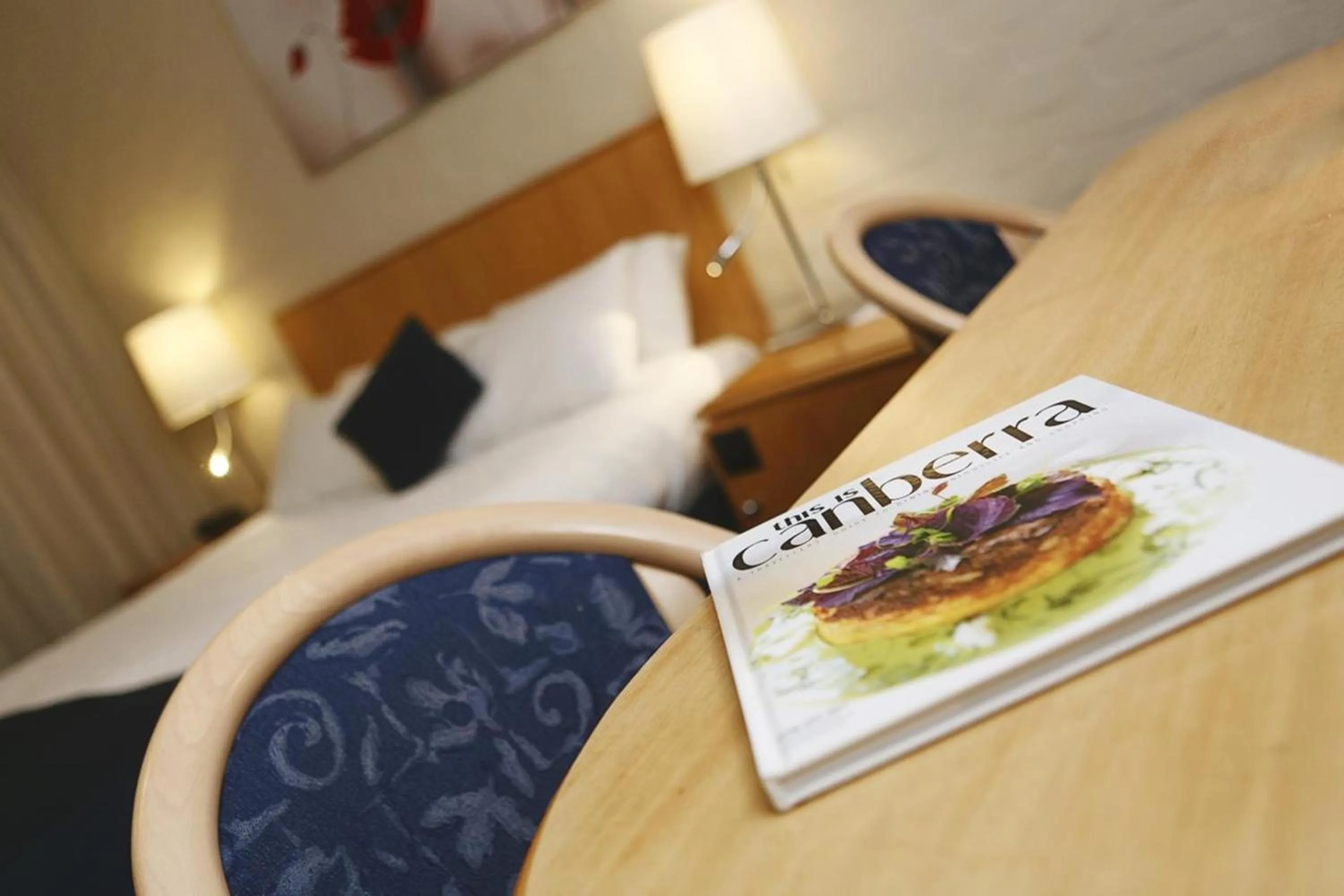 Decorative detail, Bed in ibis Styles Canberra