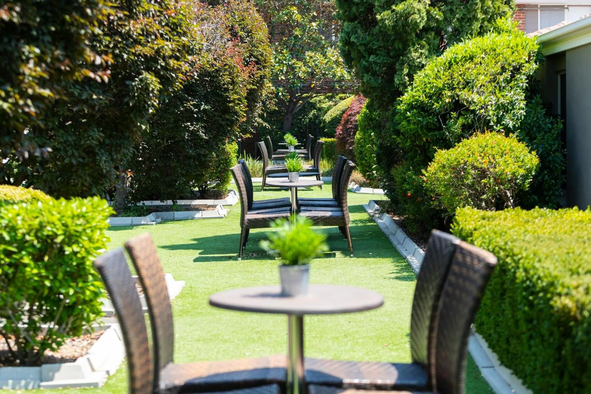 Garden in ibis Styles Canberra