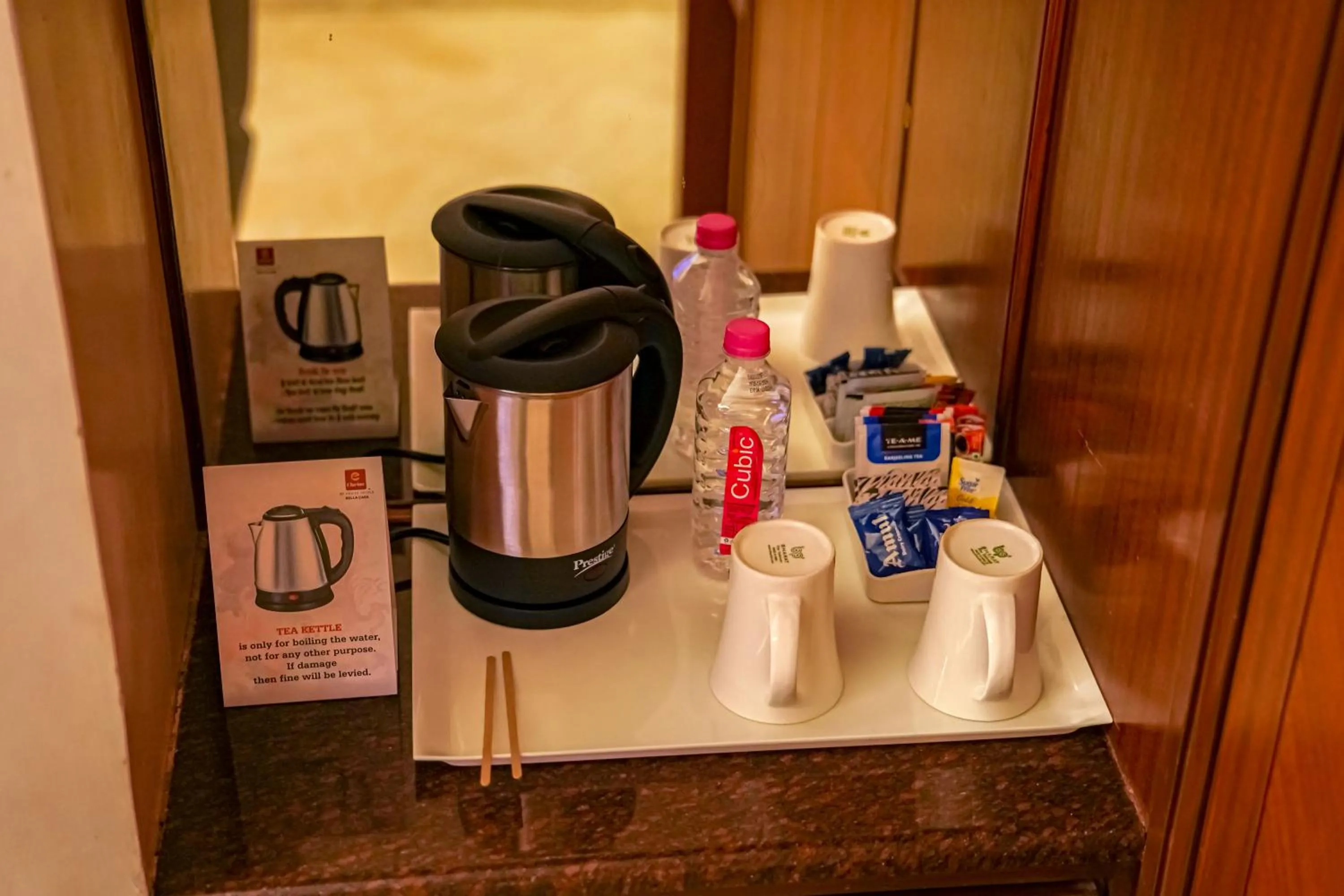 minibar in Clarion Bella Casa at Airport