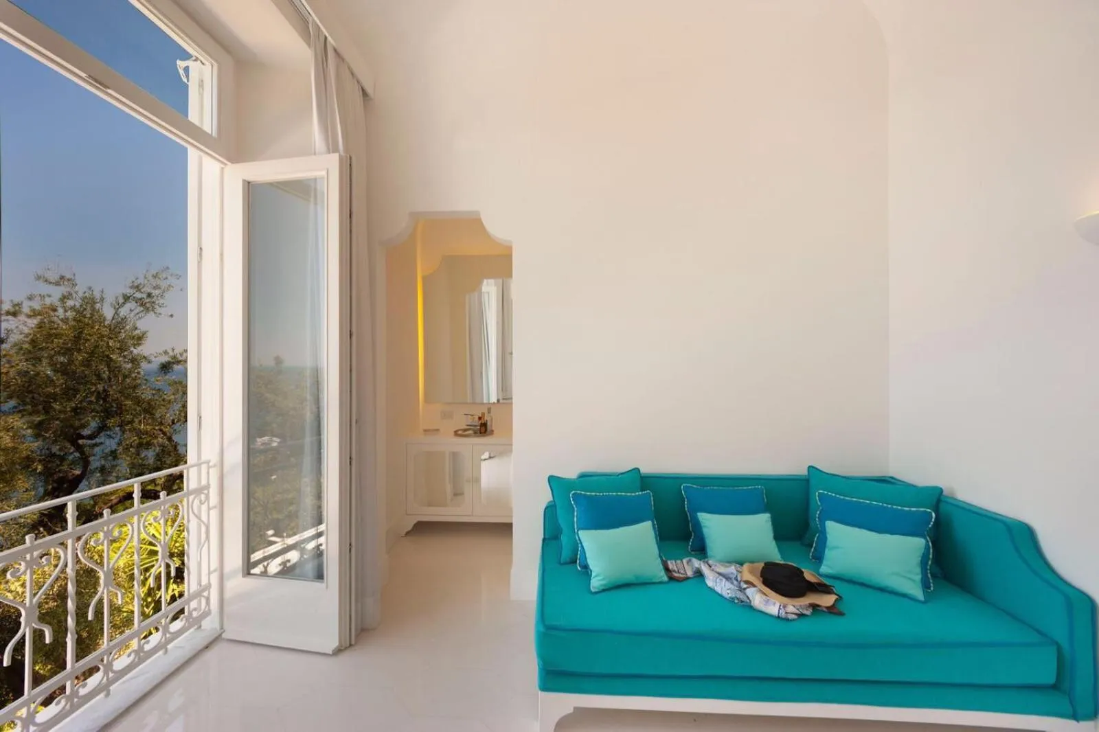 Bed in Villa Silvana Relais