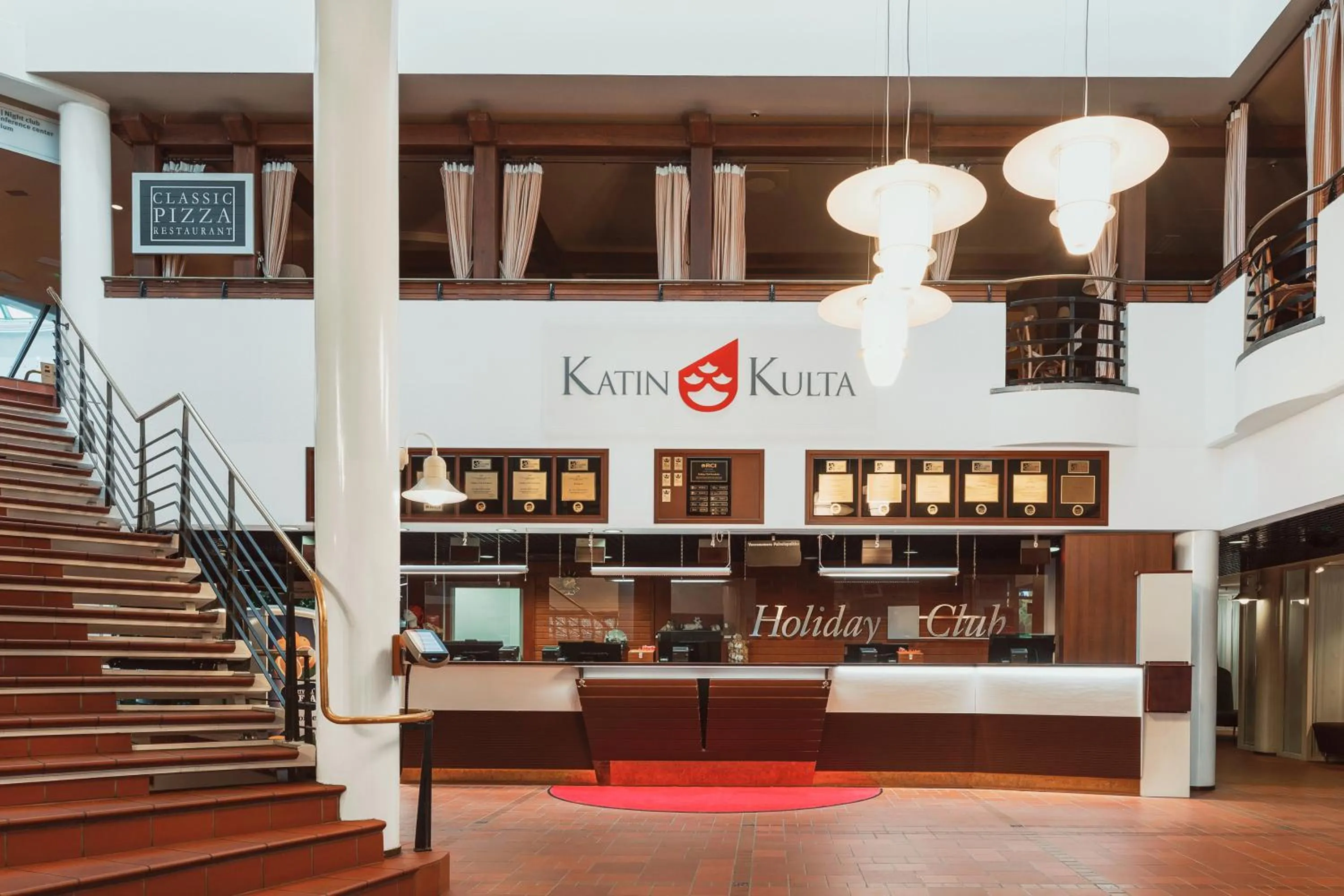 Lobby or reception in Holiday Club Katinkulta