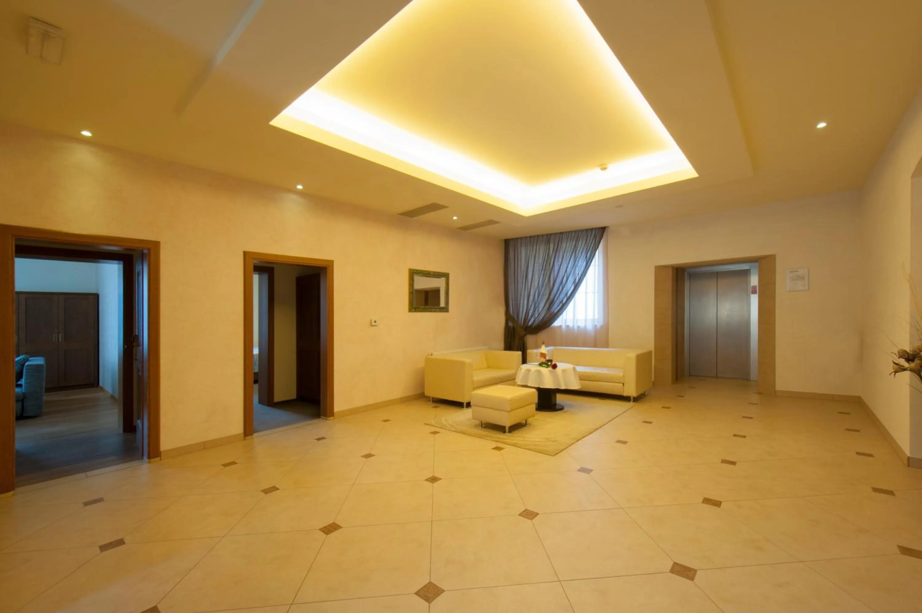 Seating area in Hotel Mario