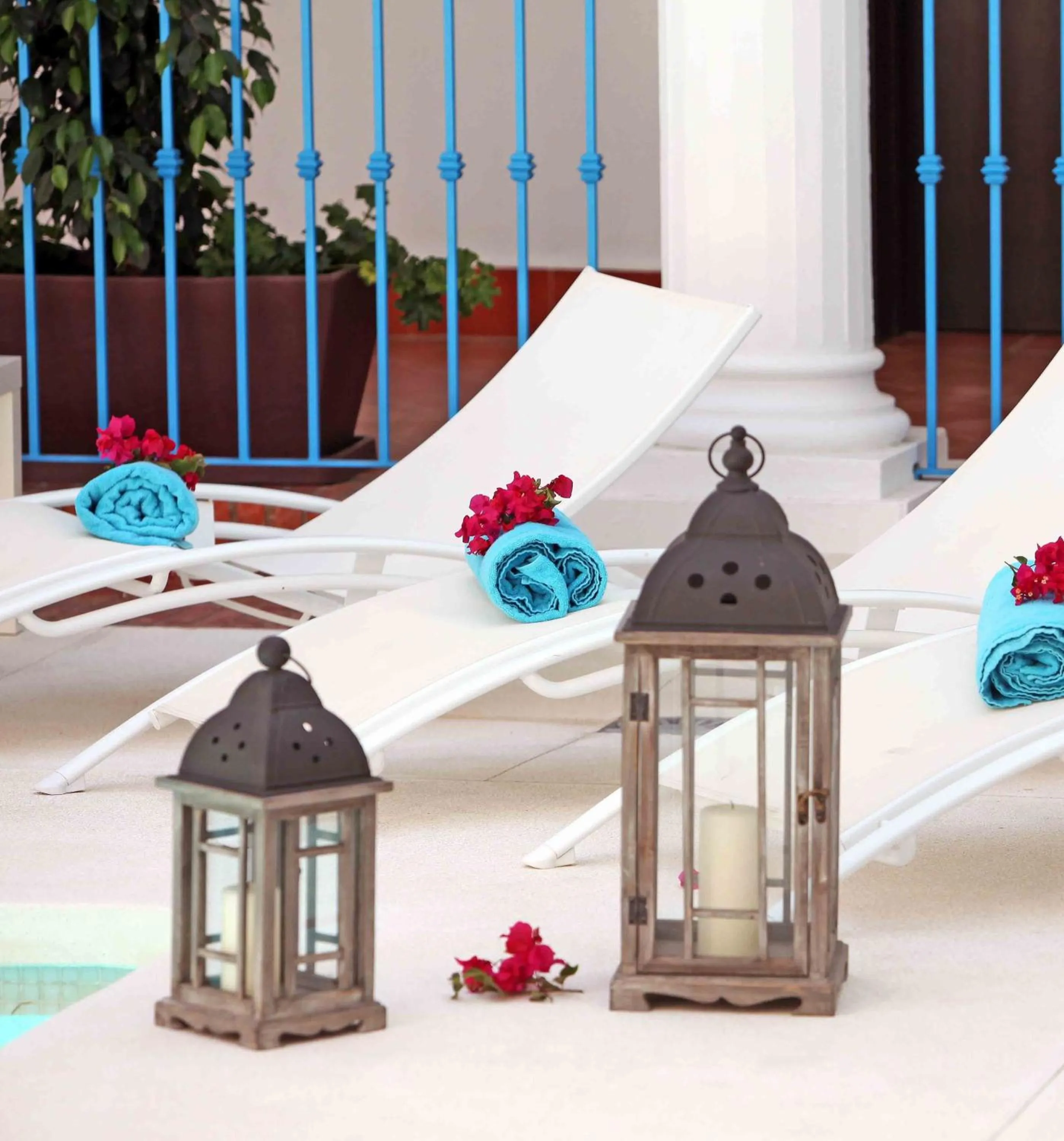 Decorative detail in Hotel La Fonda