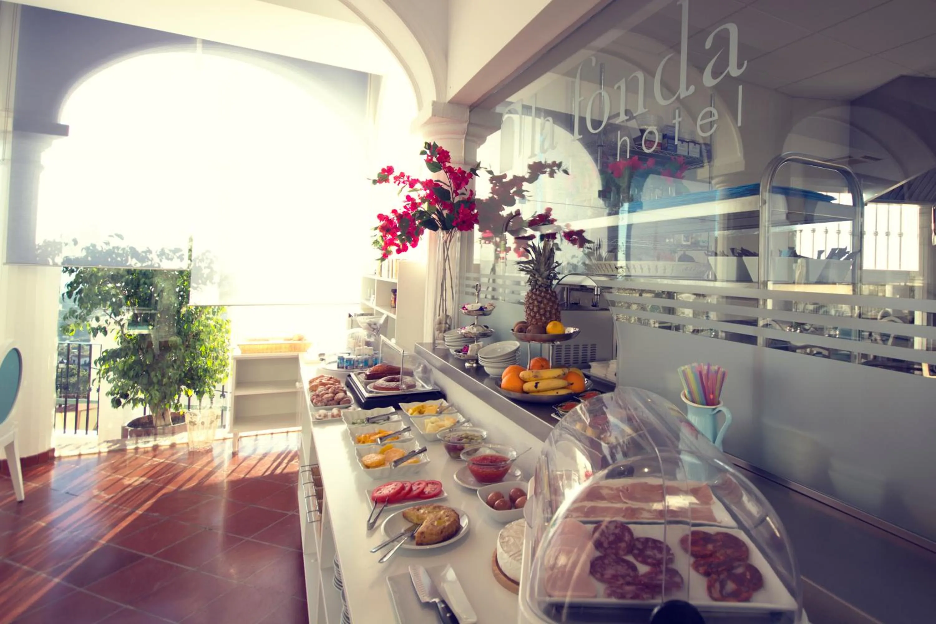 Food and drinks in Hotel La Fonda