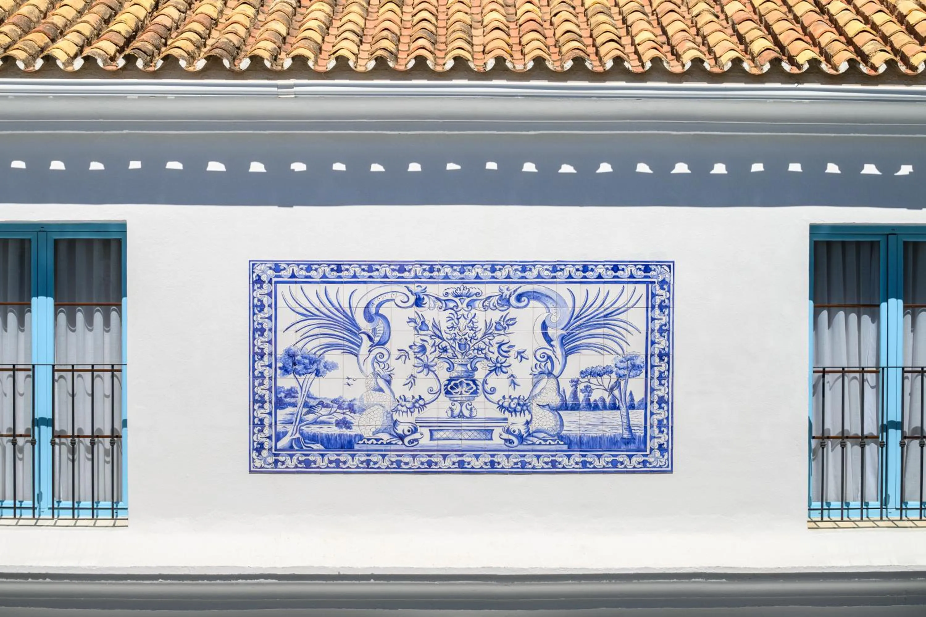 Property building in Hotel La Fonda