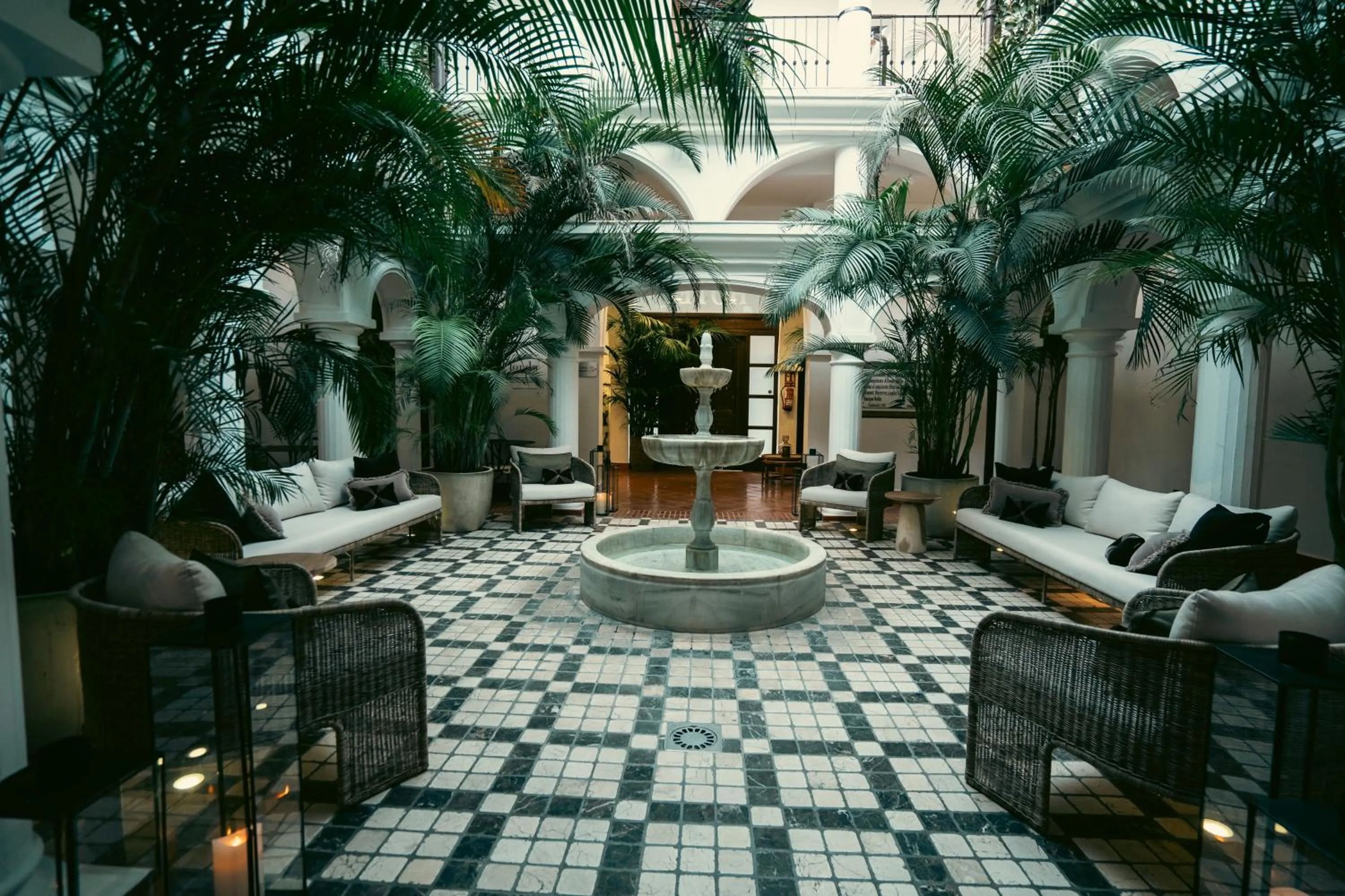 Living room in Hotel La Fonda