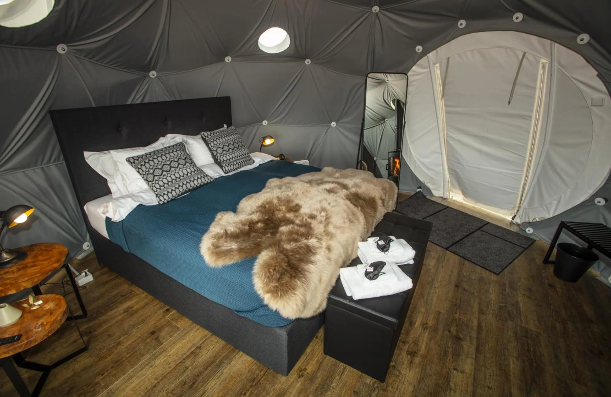 Bed in Reykjavik Domes