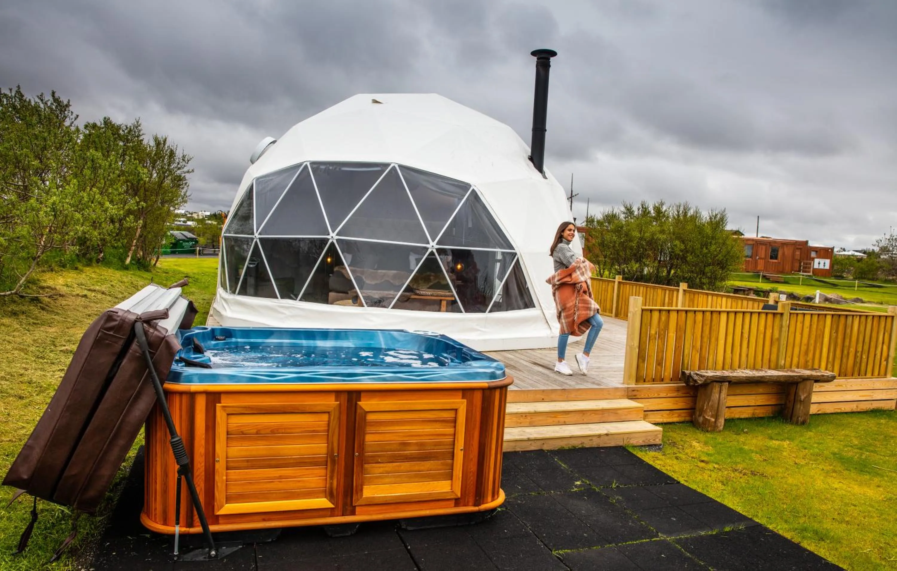 Hot Tub in Reykjavik Domes