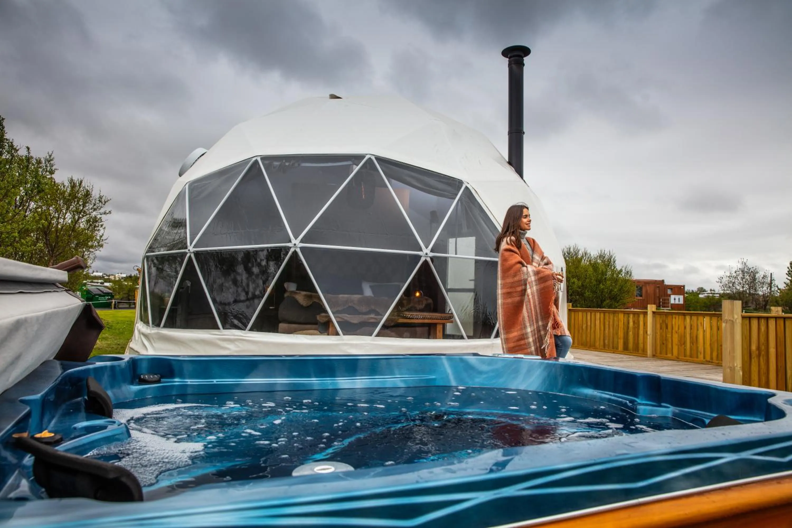Hot Tub in Reykjavik Domes