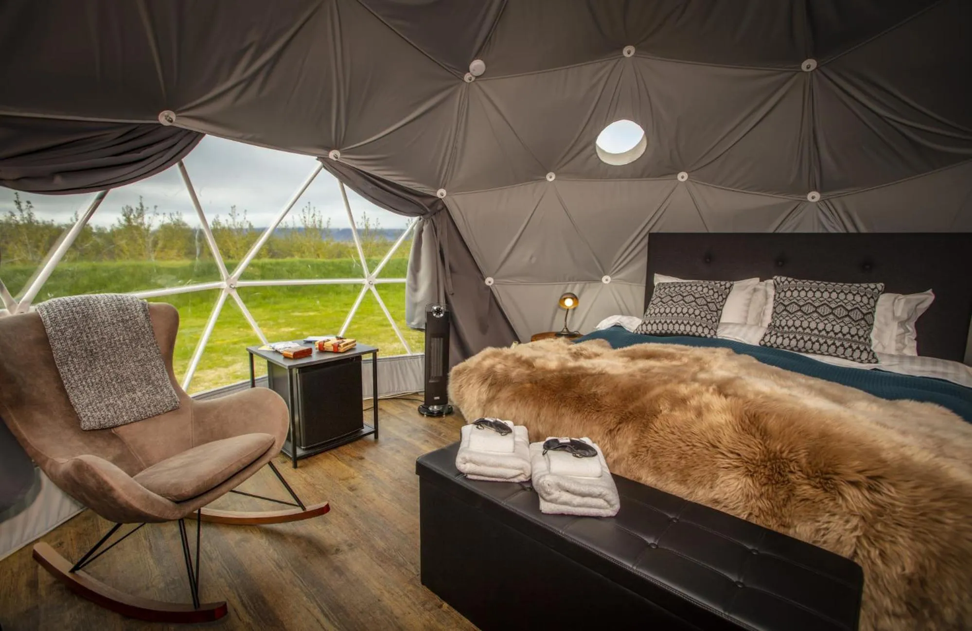 Bedroom in Reykjavik Domes