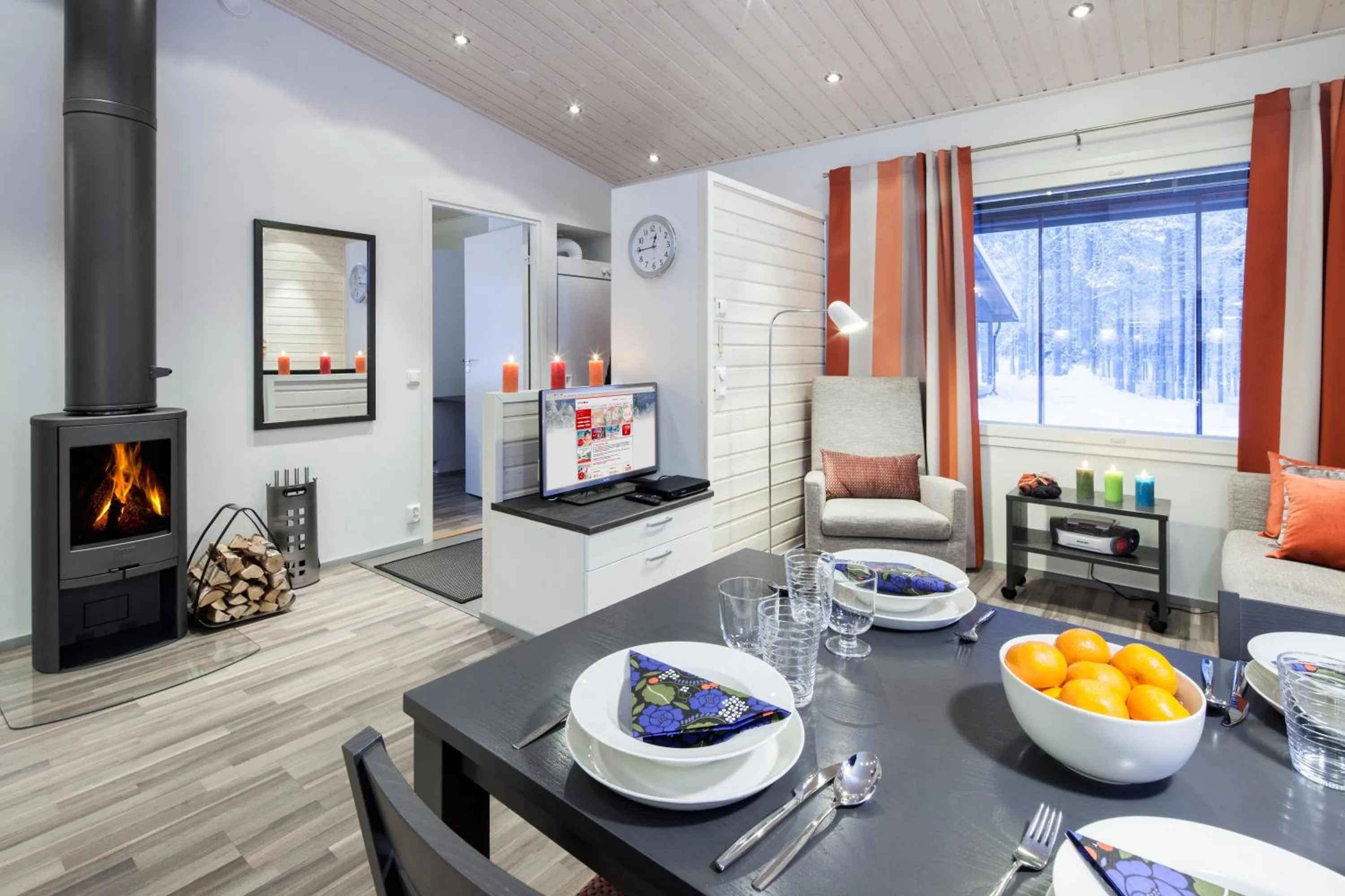 Living room in Holiday Club Kuusamon Tropiikki