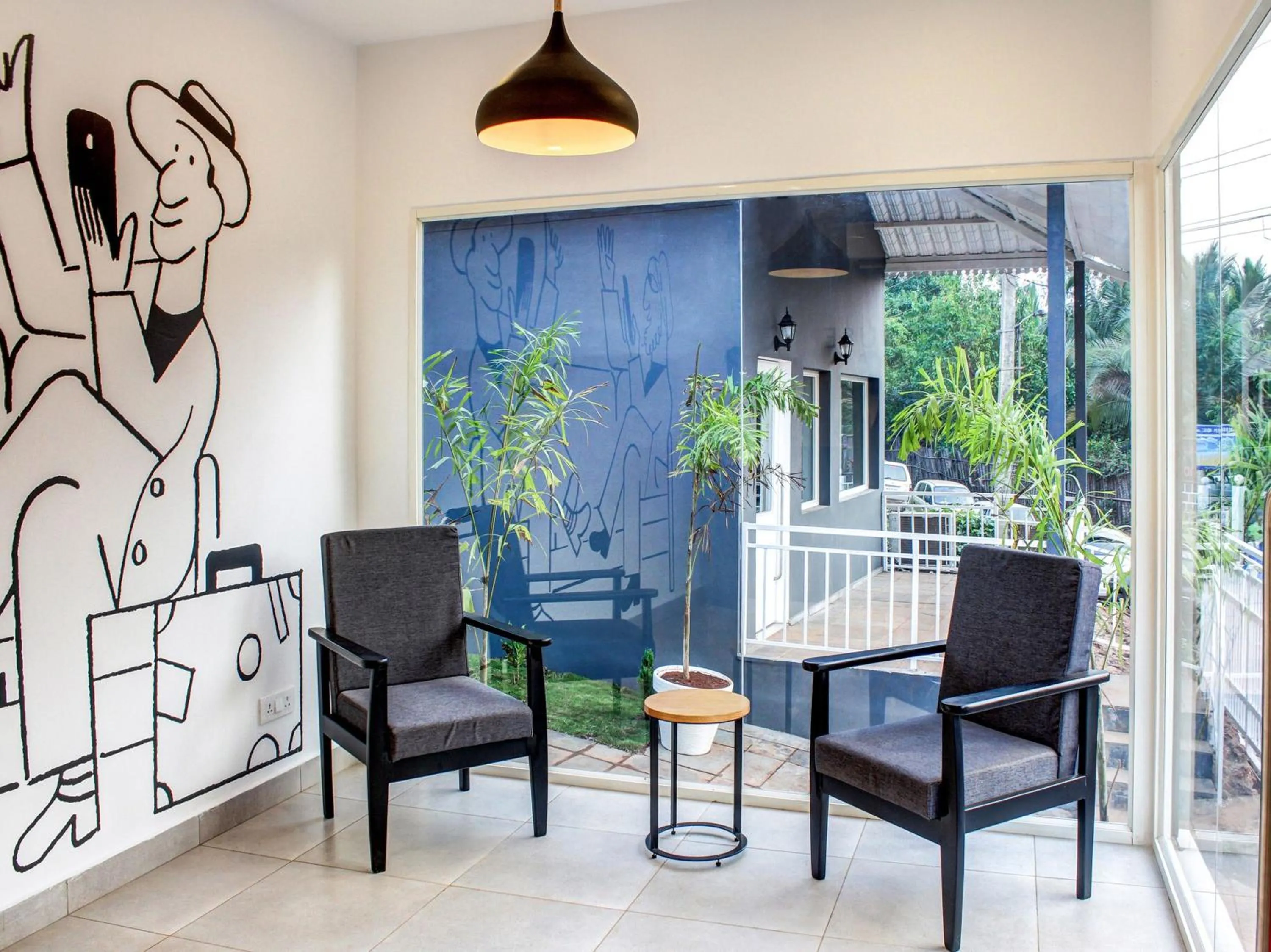 Seating area in Oceans 7 Ashwem