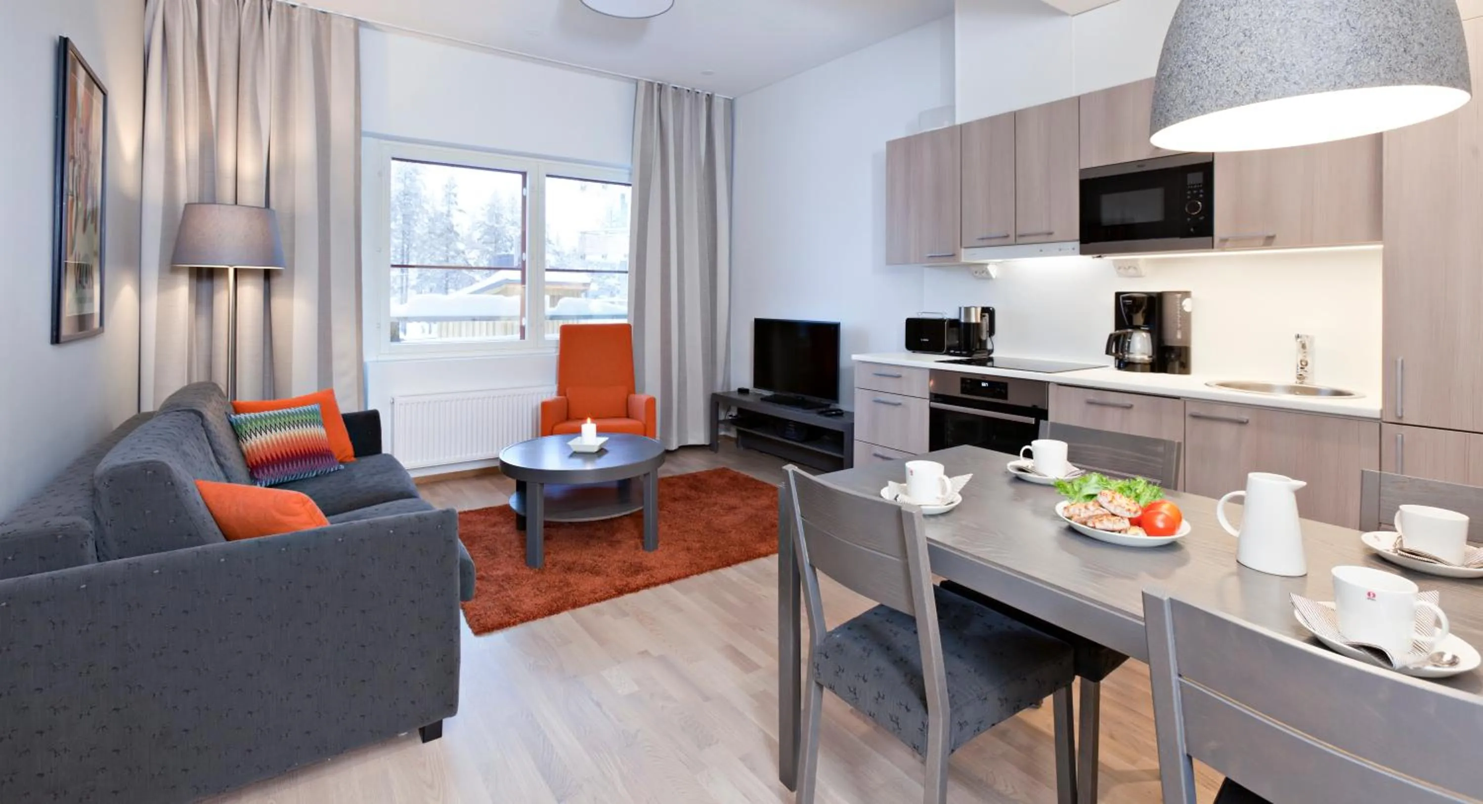 Living room in Holiday Club Saariselkä