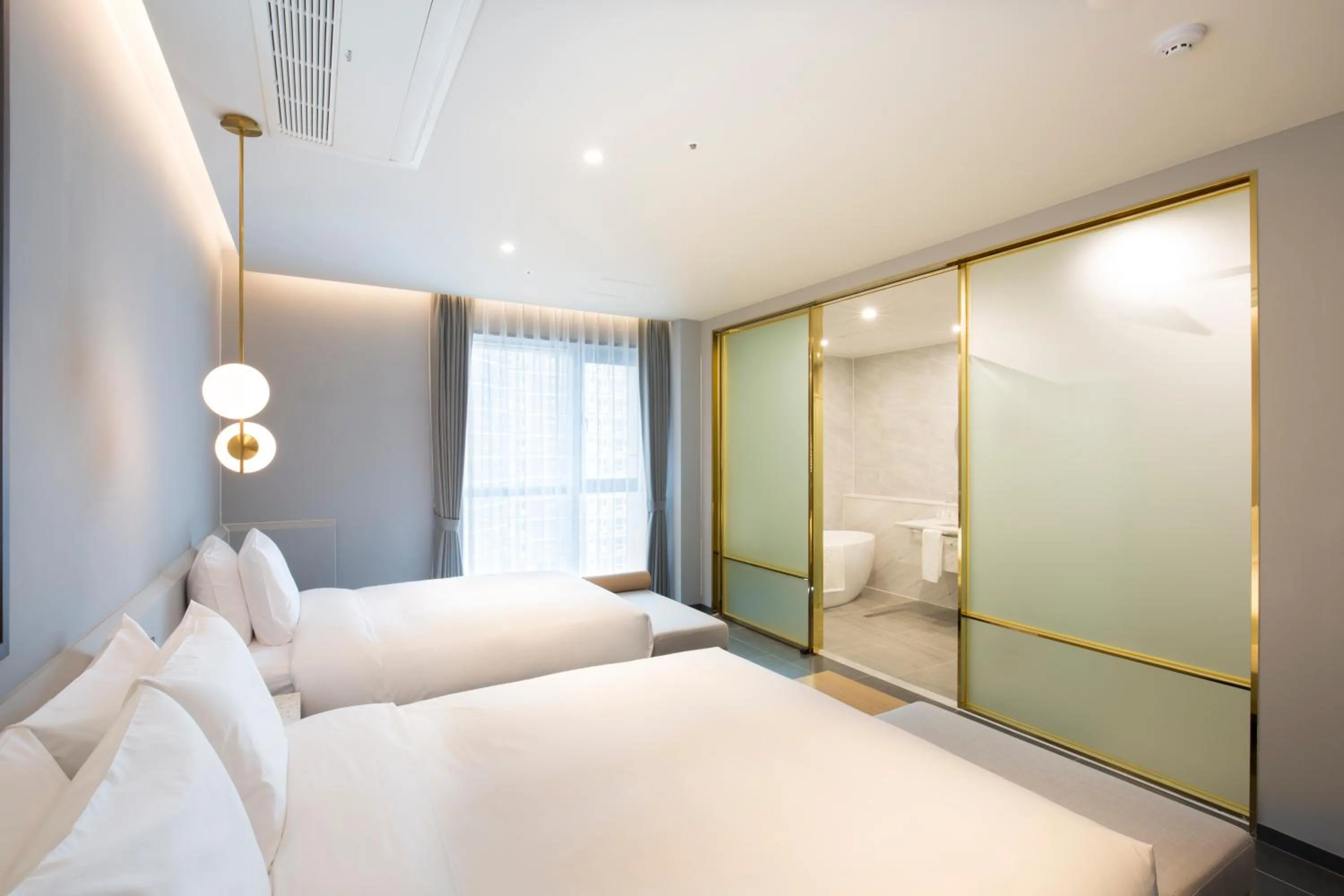 Bed in Nampo Hound Hotel Premier