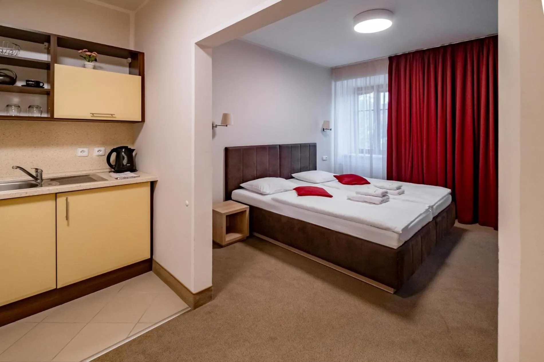 Bed in Relax Hotel Stork