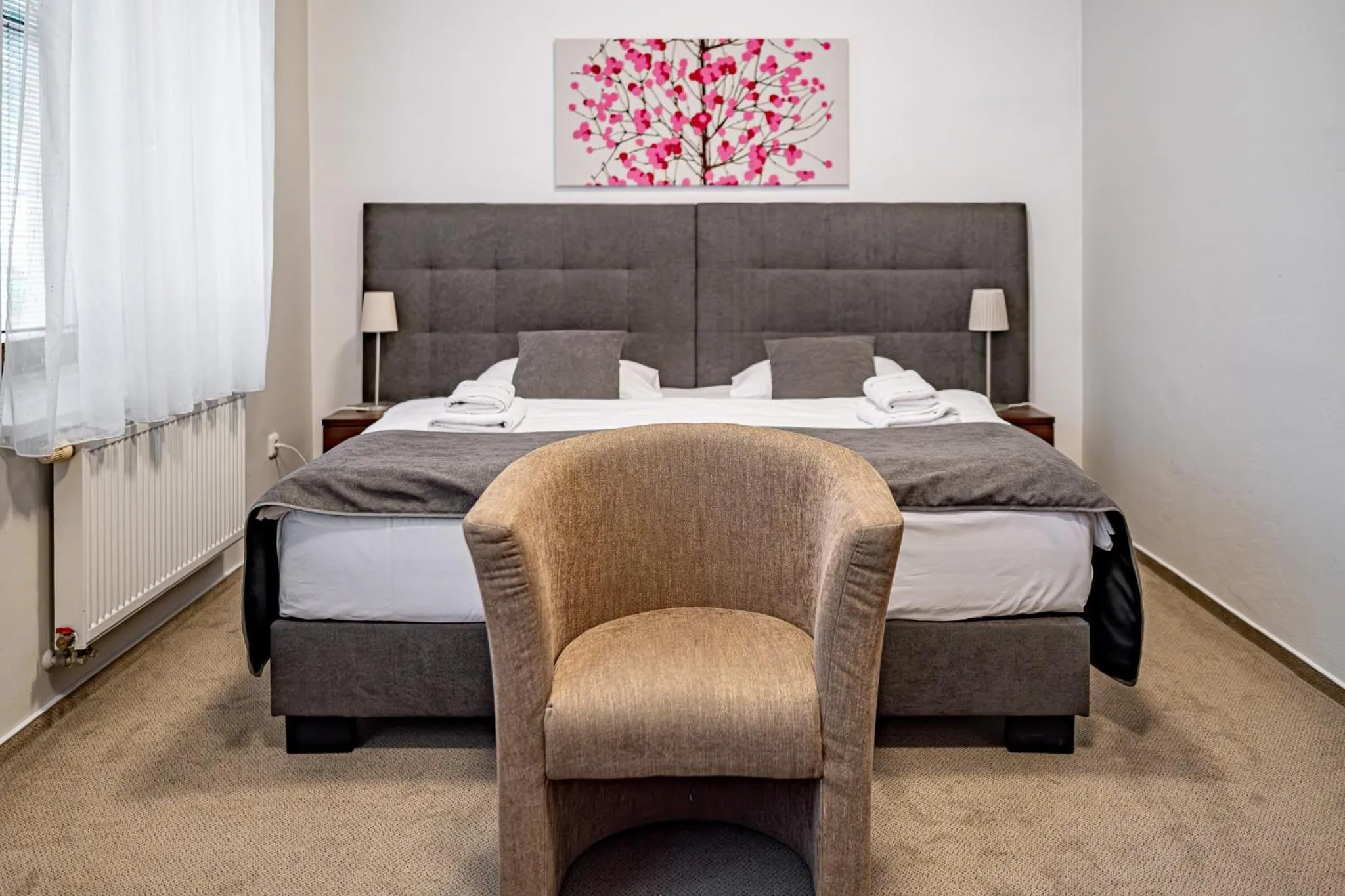 Bed in Relax Hotel Stork