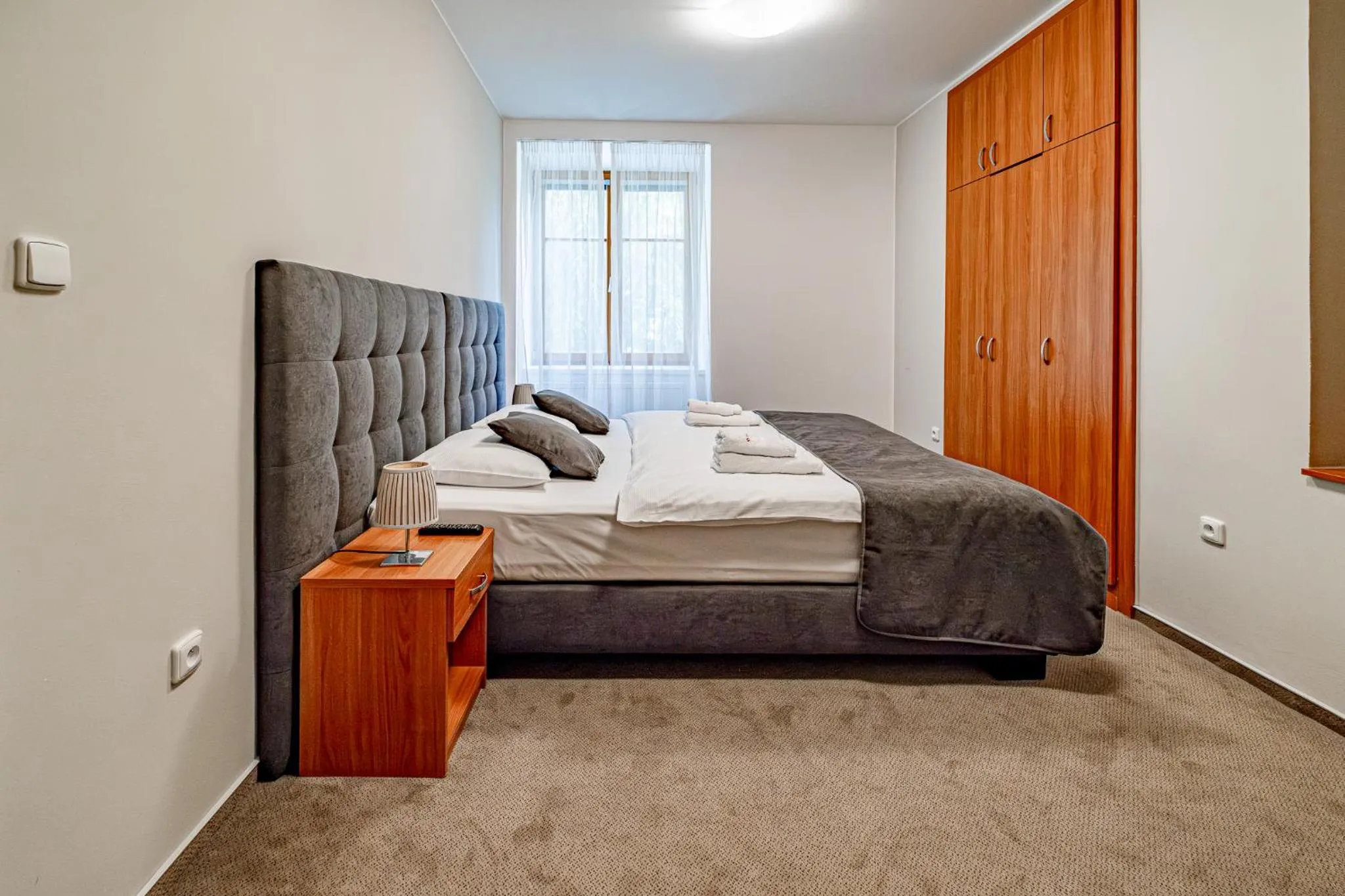 Bed in Relax Hotel Stork