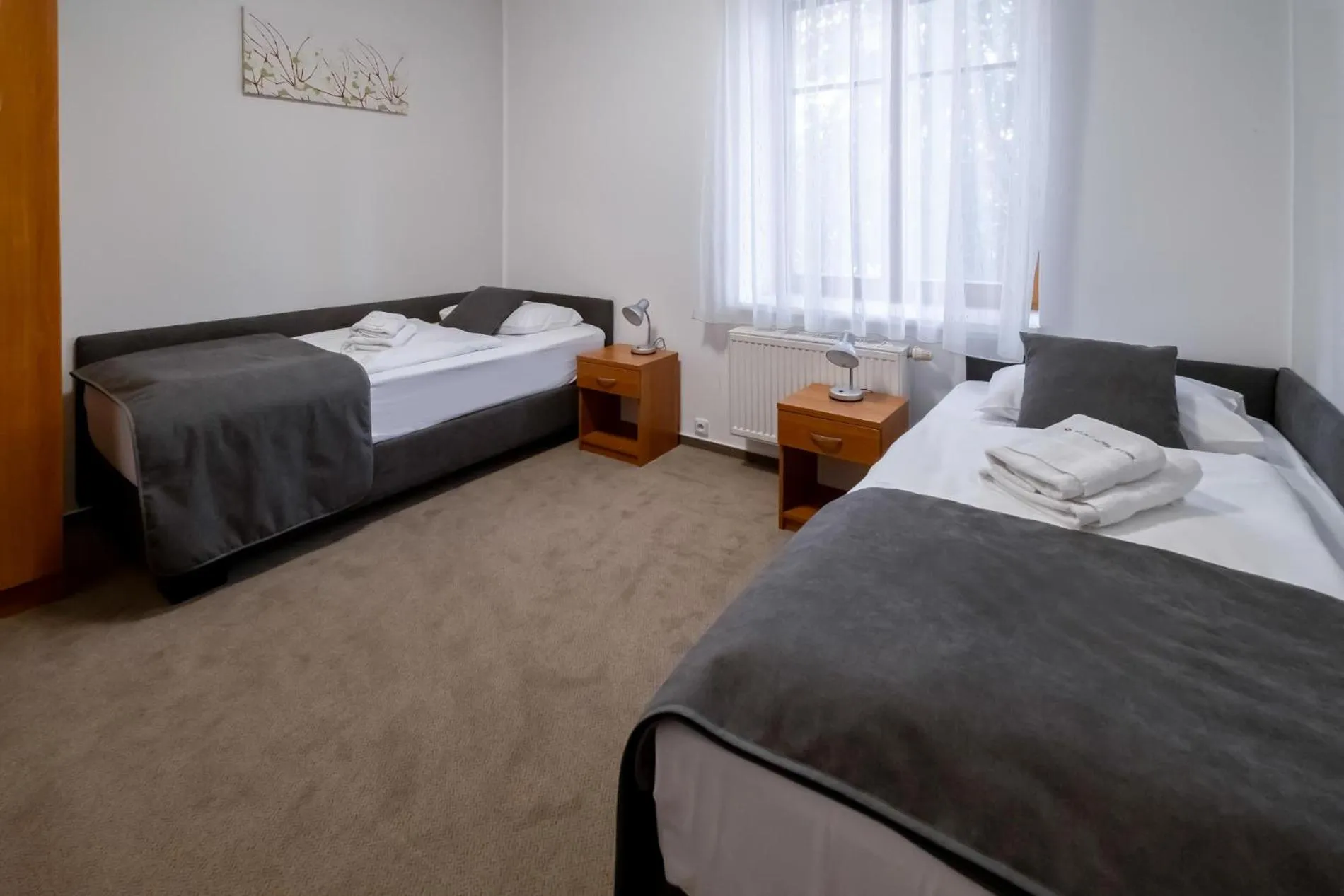 Bed in Relax Hotel Stork