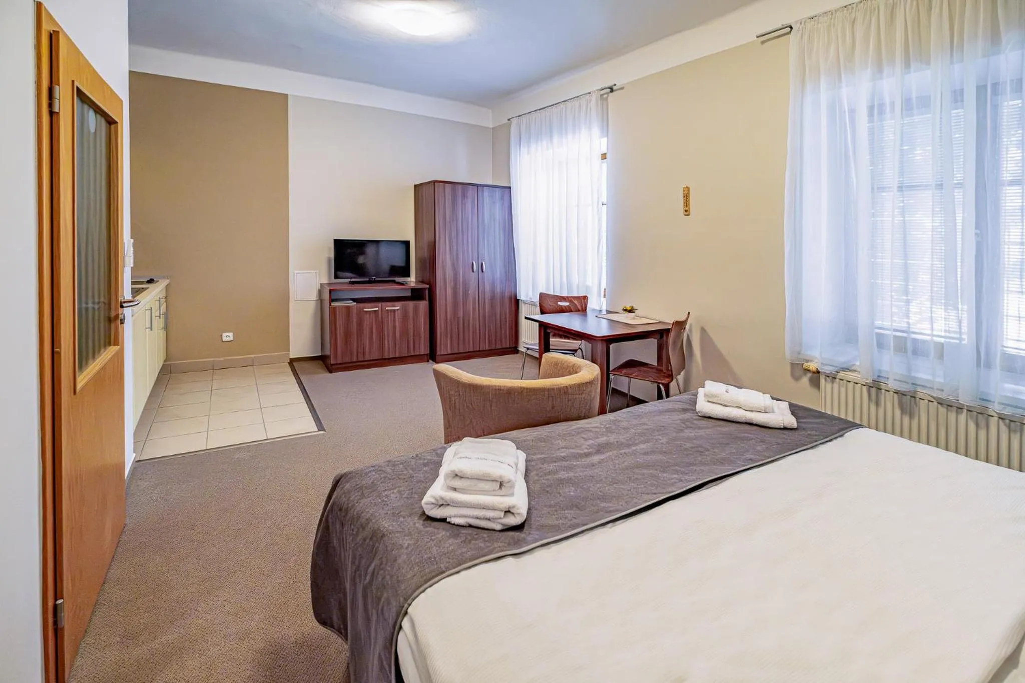 Bed in Relax Hotel Stork