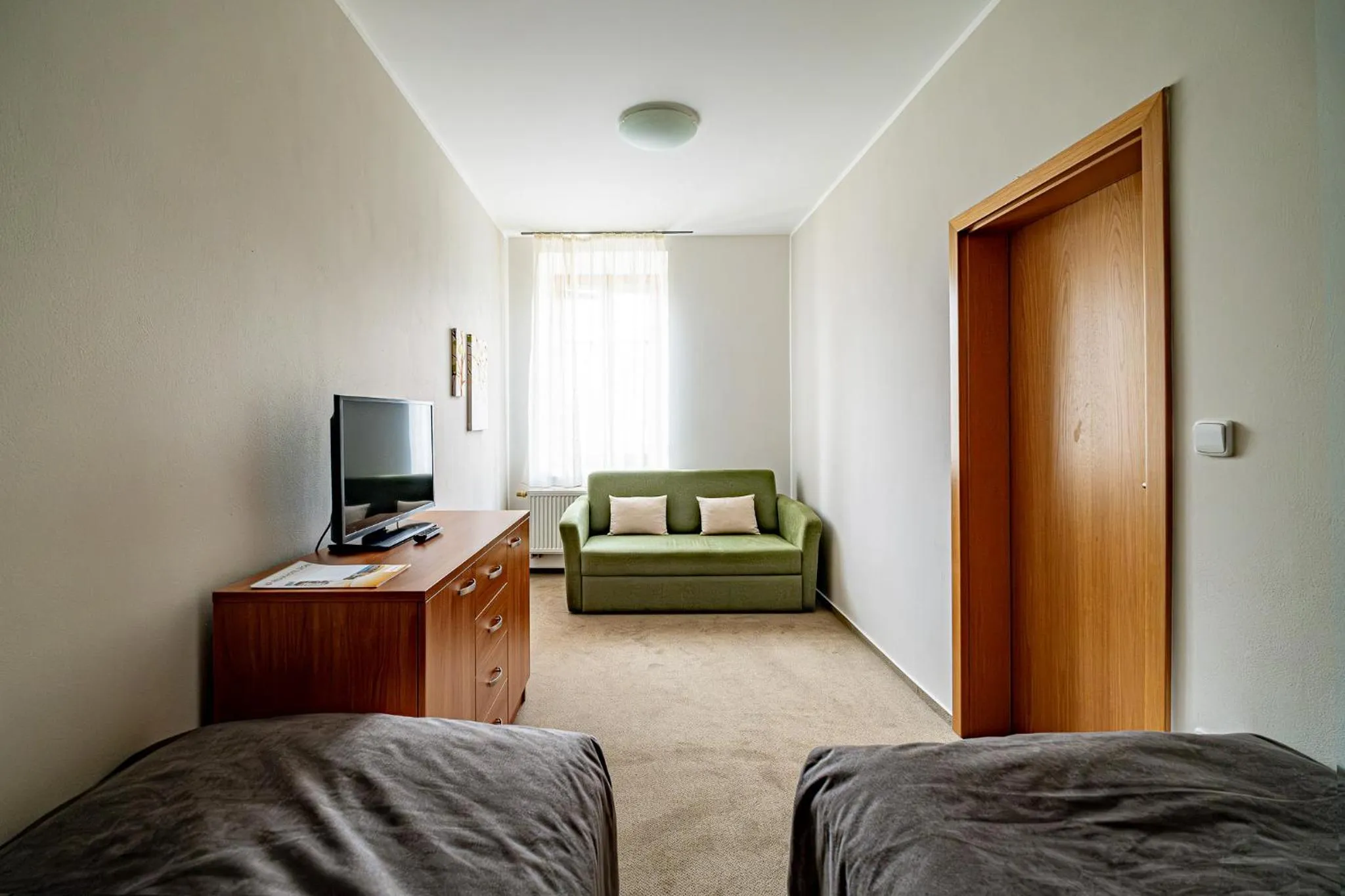 Bed in Relax Hotel Stork