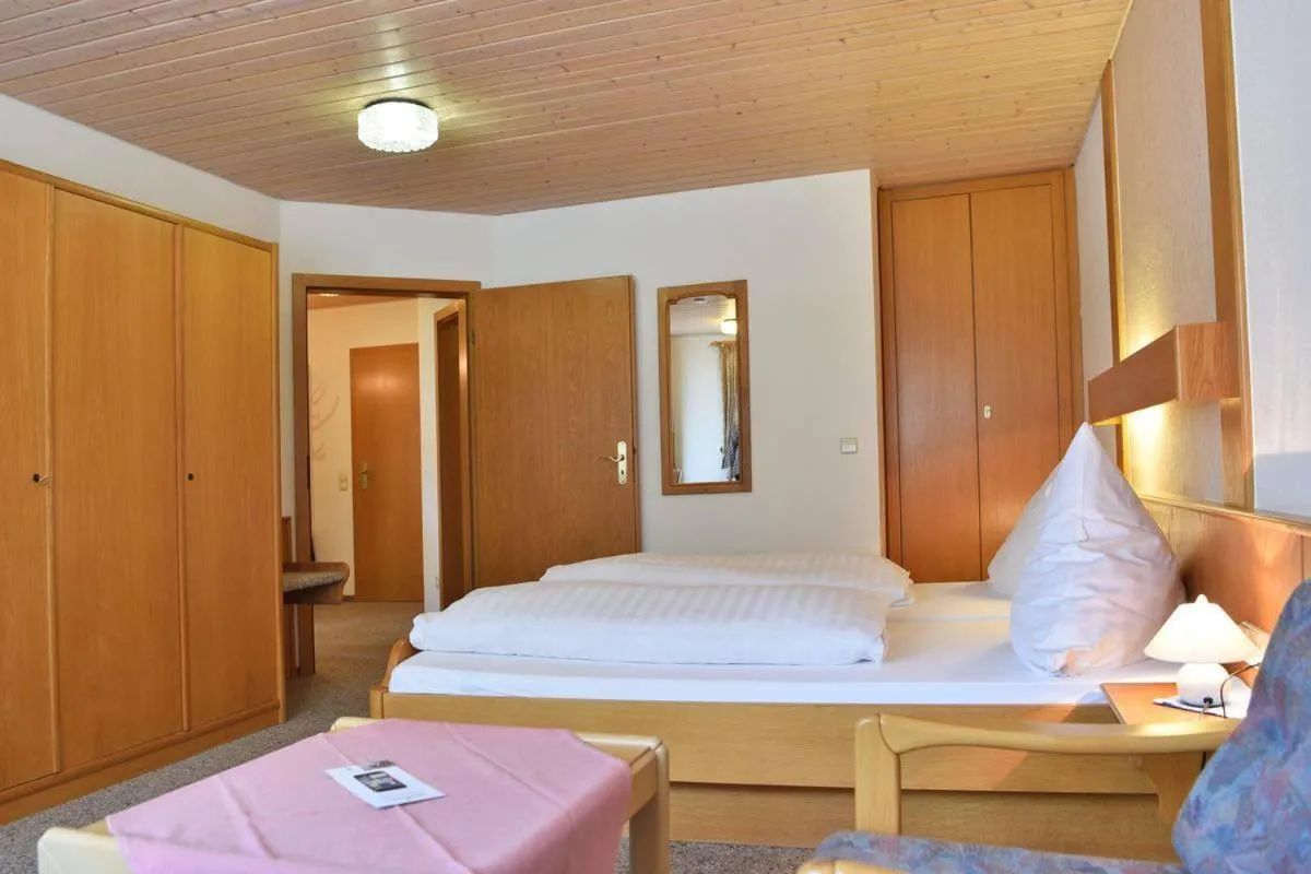 Bedroom, Bed in Hotel Hirschen