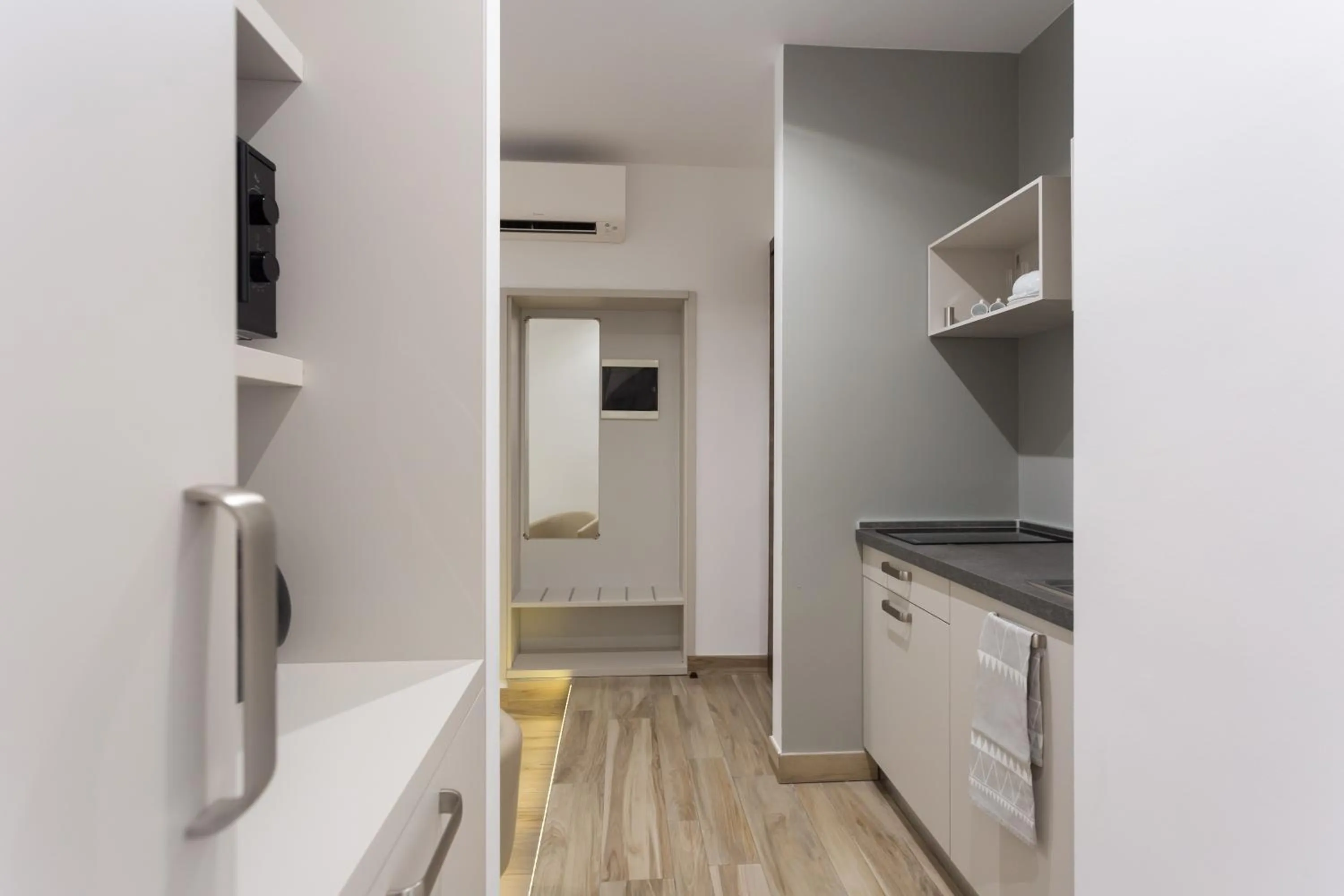 Kitchen or kitchenette in ApartHotel Durini