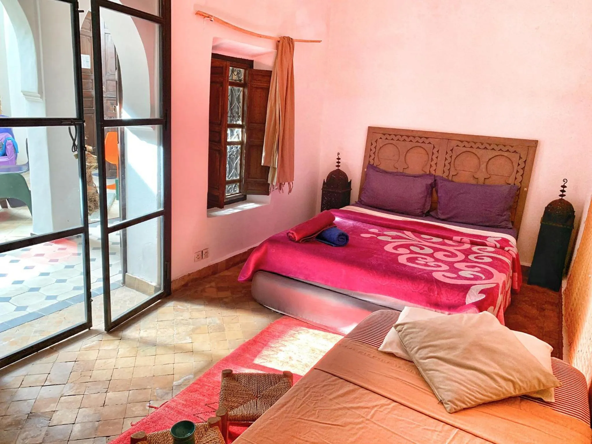 Bedroom, Bed in Riad Rockech