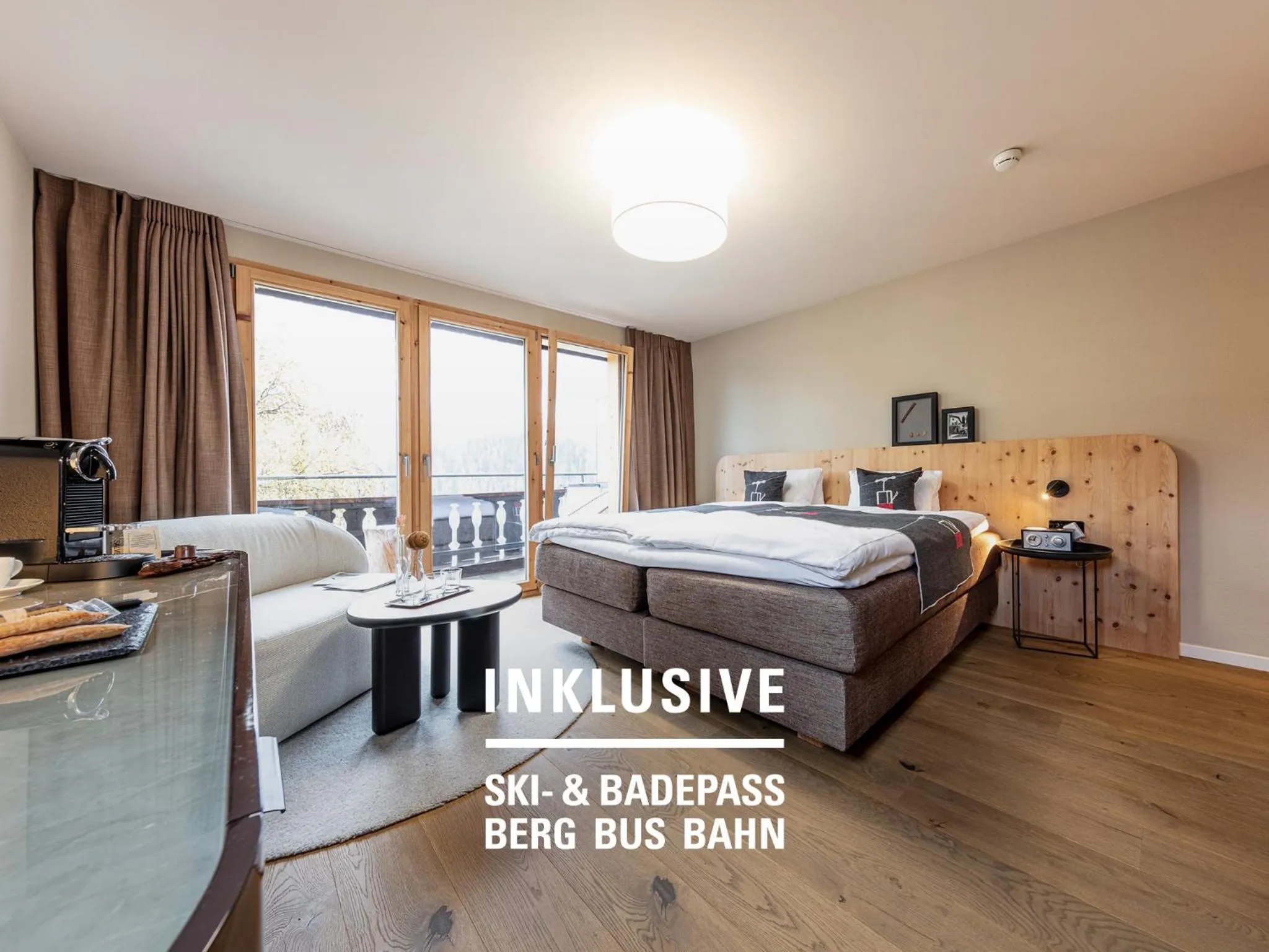 Bed in Engadiner Boutique-Hotel GuardaVal