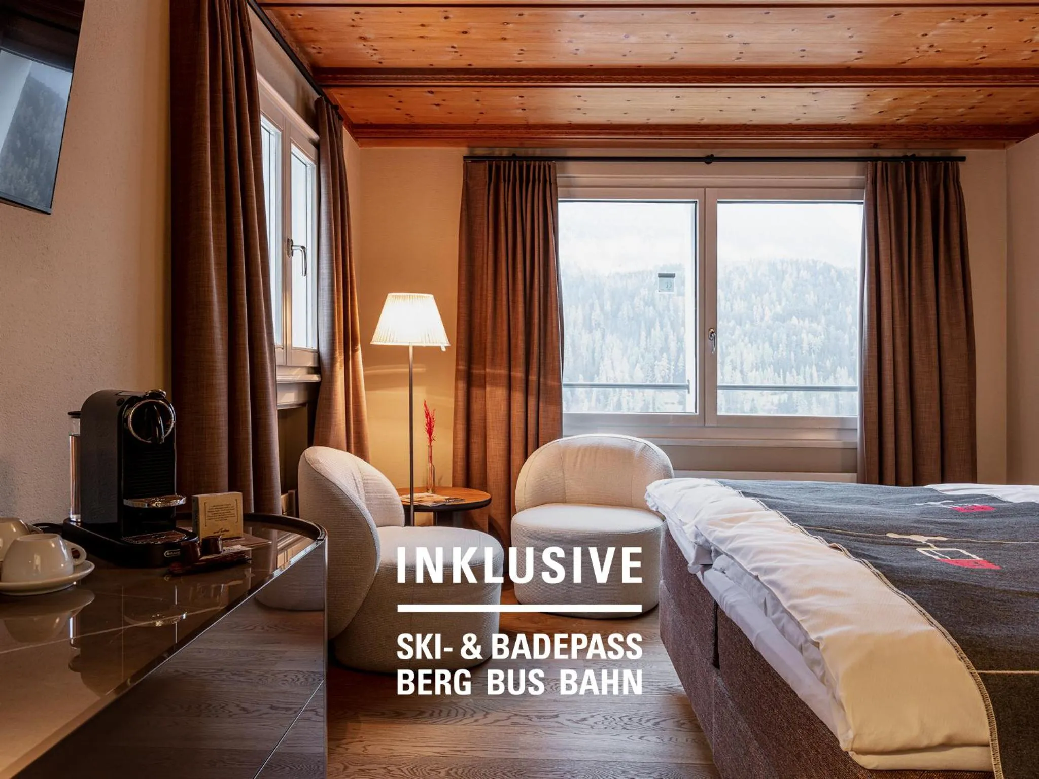 Bed in Engadiner Boutique-Hotel GuardaVal