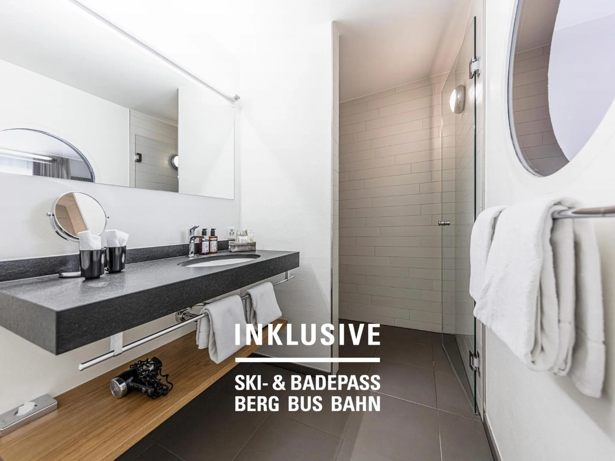 Bathroom in Engadiner Boutique-Hotel GuardaVal