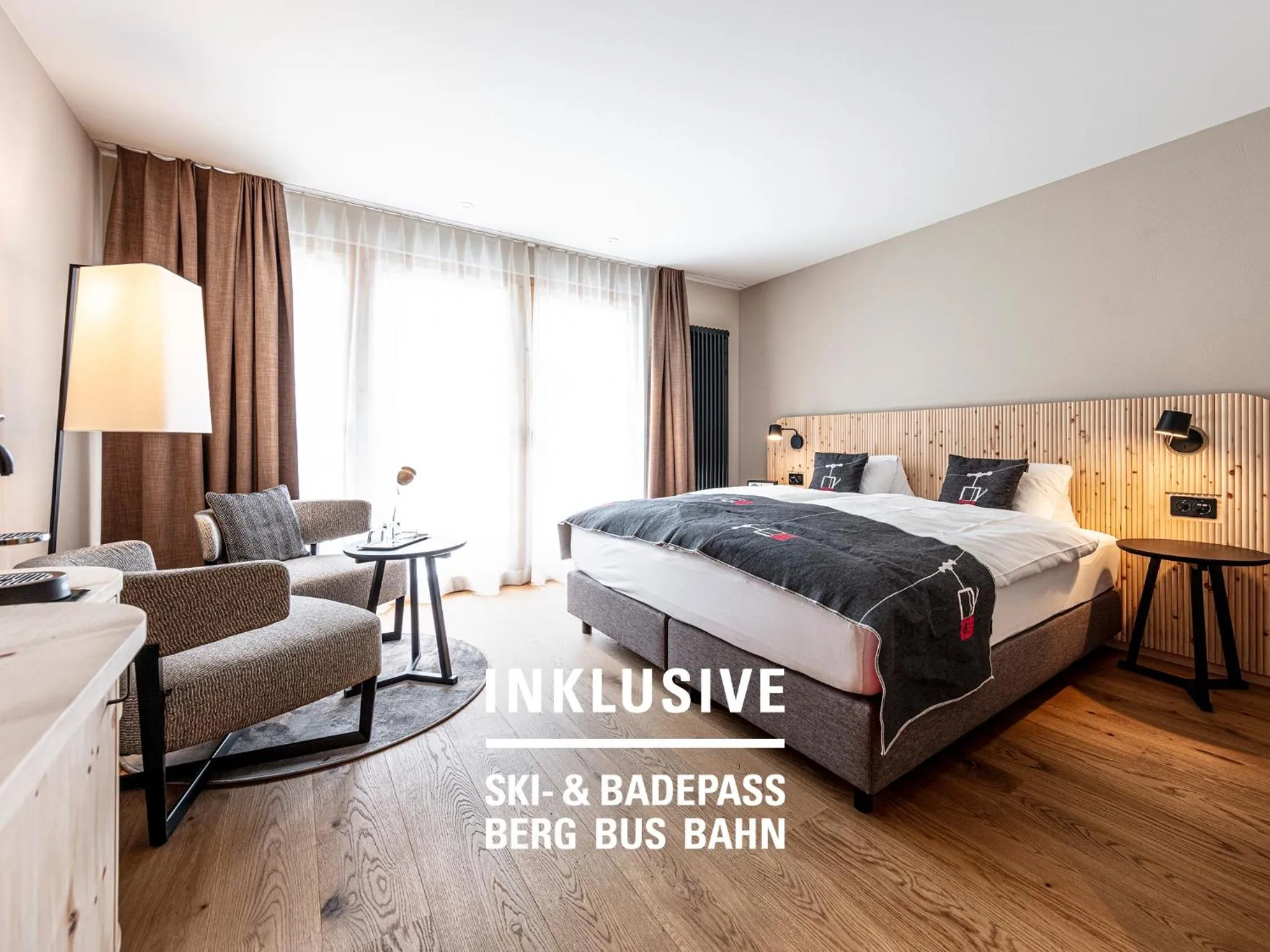 Bed in Engadiner Boutique-Hotel GuardaVal