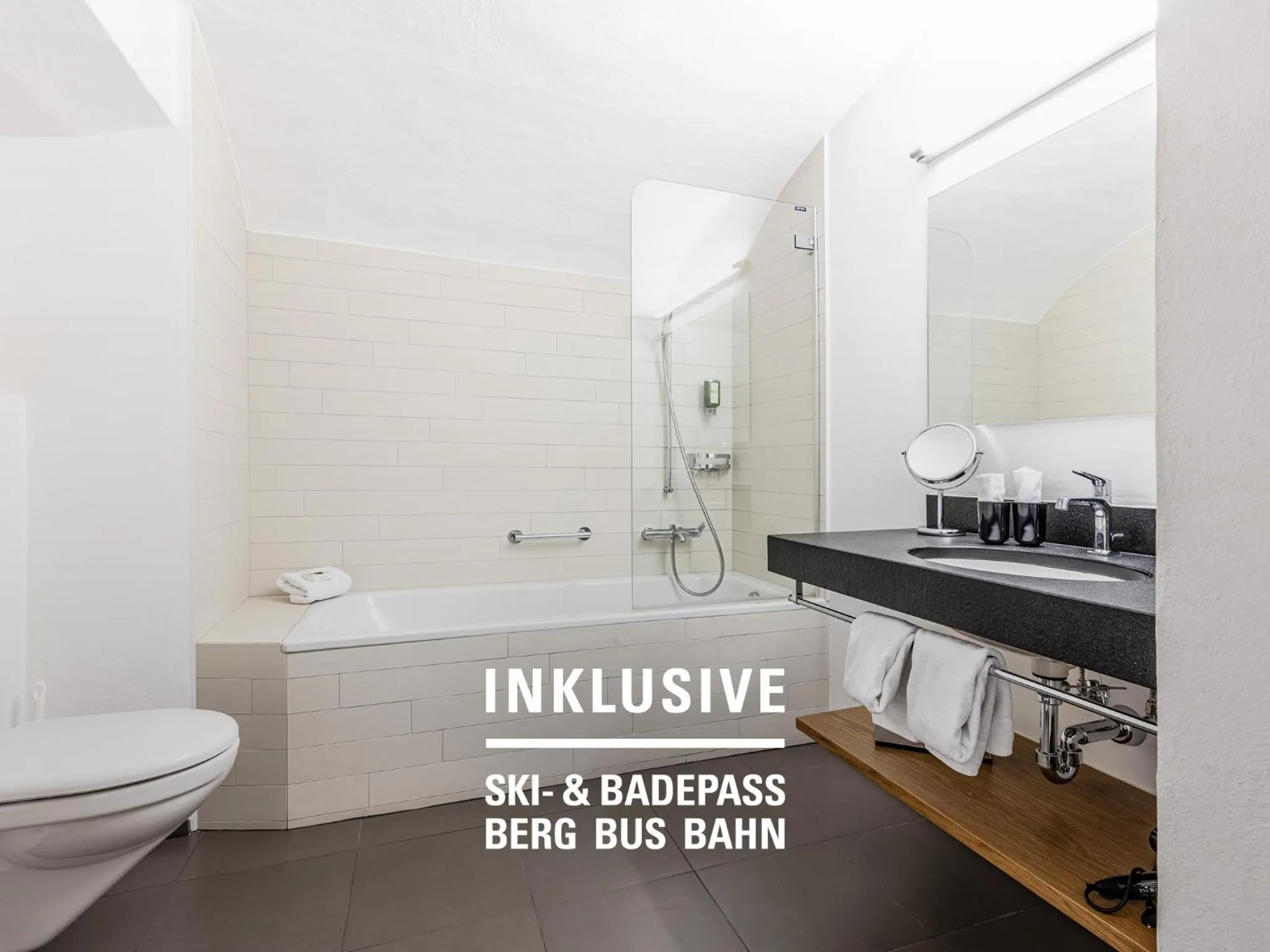 Bathroom in Engadiner Boutique-Hotel GuardaVal