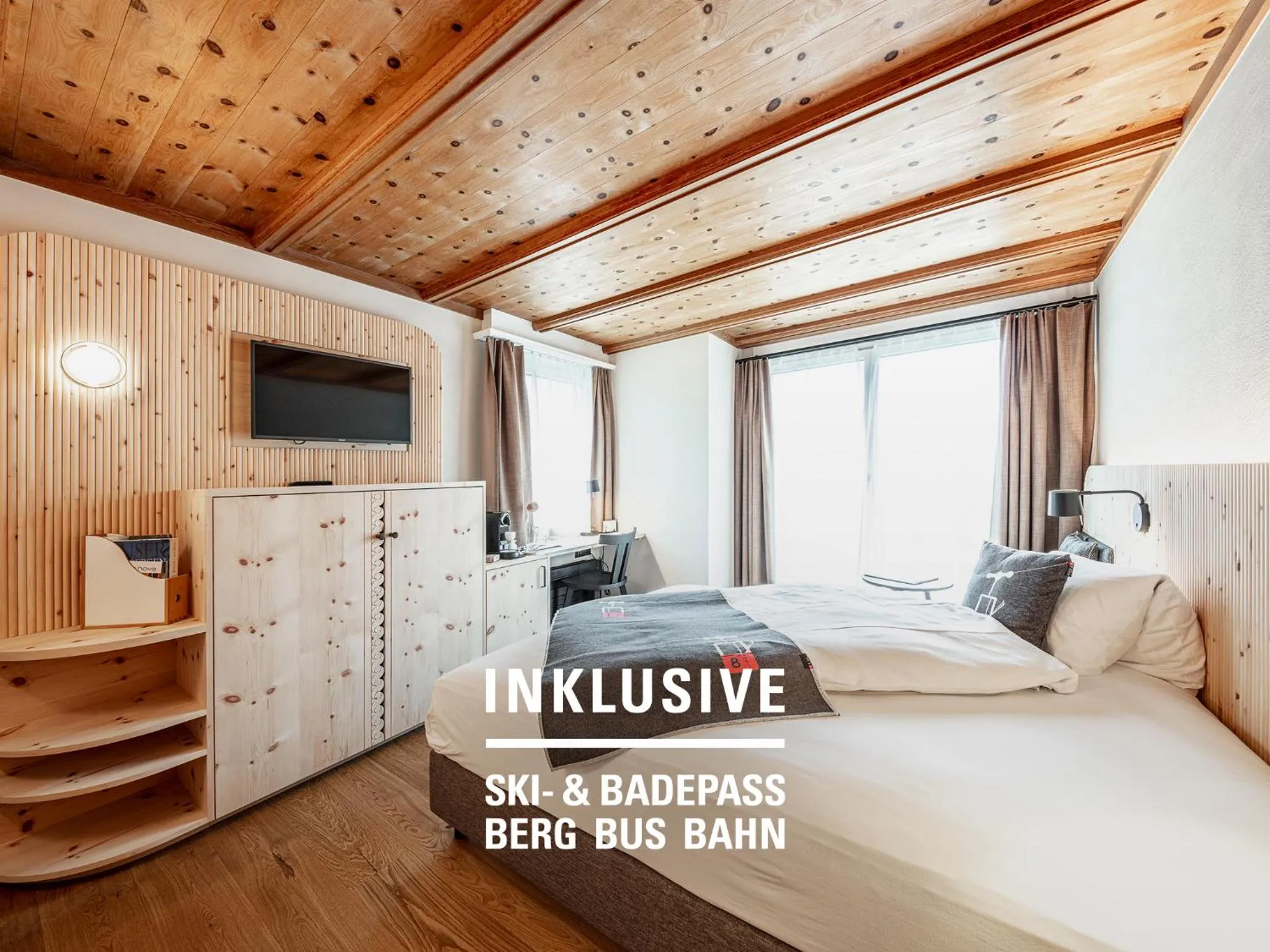 Bed in Engadiner Boutique-Hotel GuardaVal