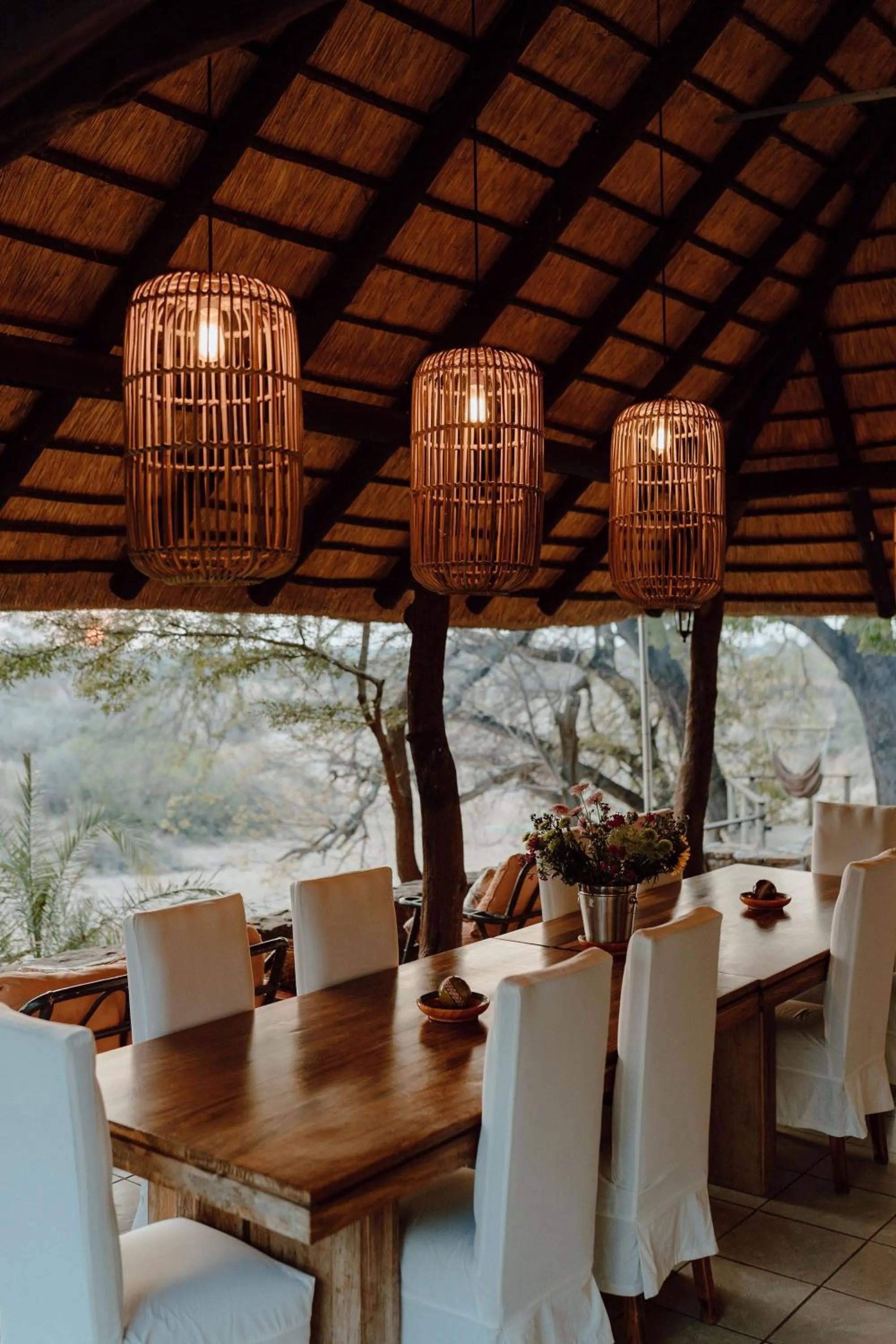 Dining area in Nyala Safari Lodge