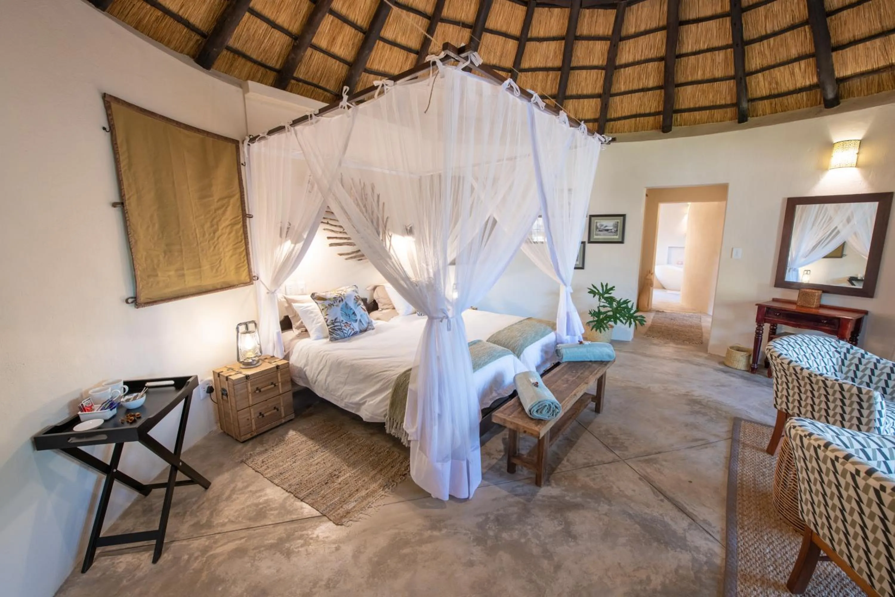 Bed in Nyala Safari Lodge