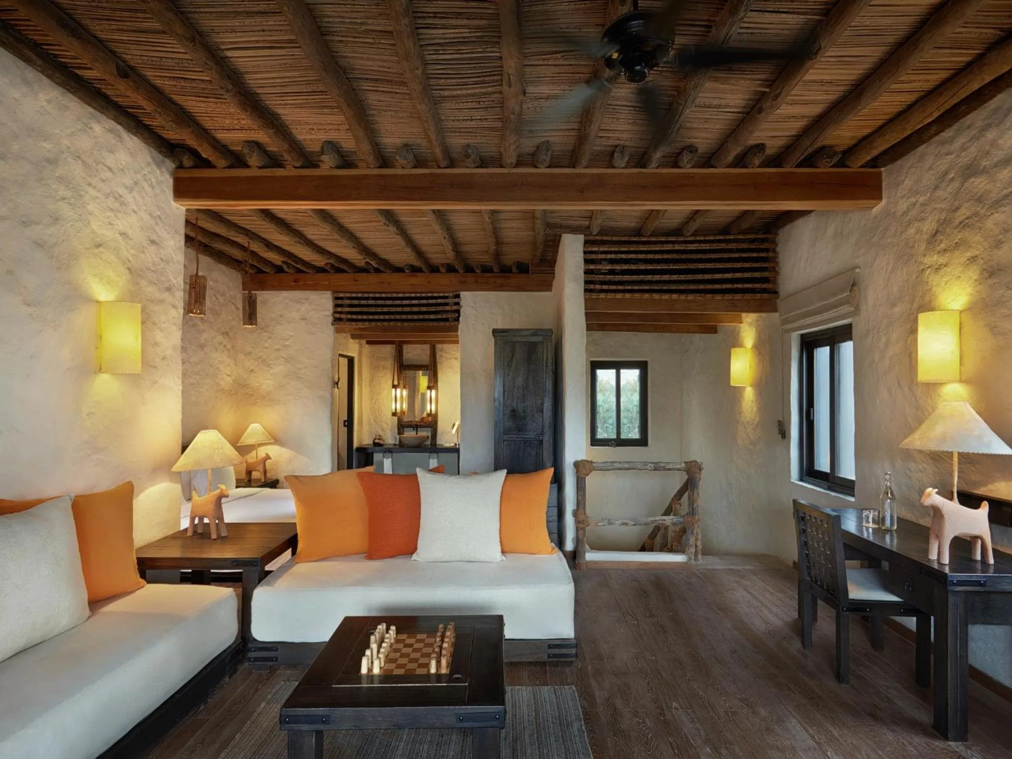 Bedroom in Six Senses Zighy Bay