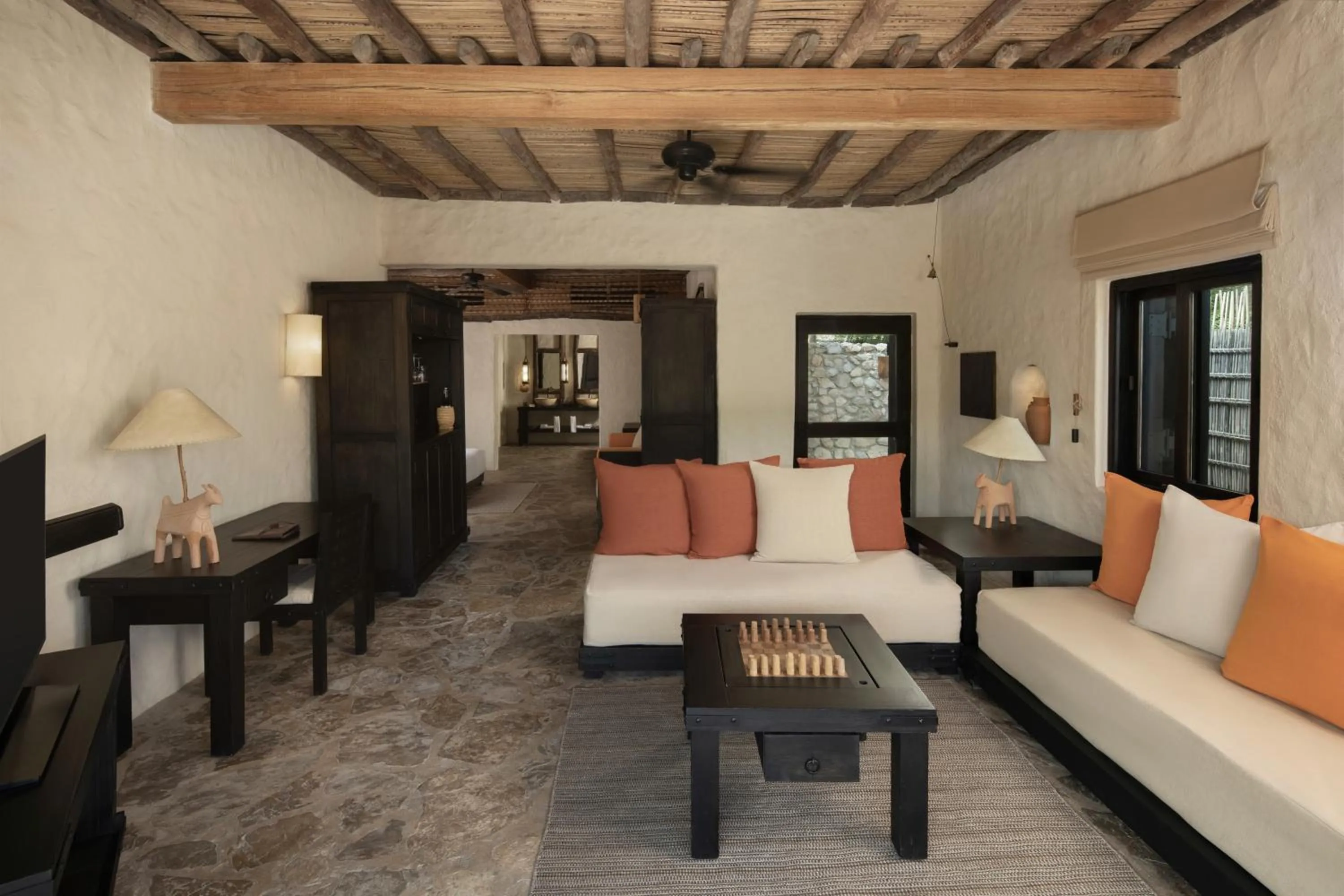 Living room in Six Senses Zighy Bay