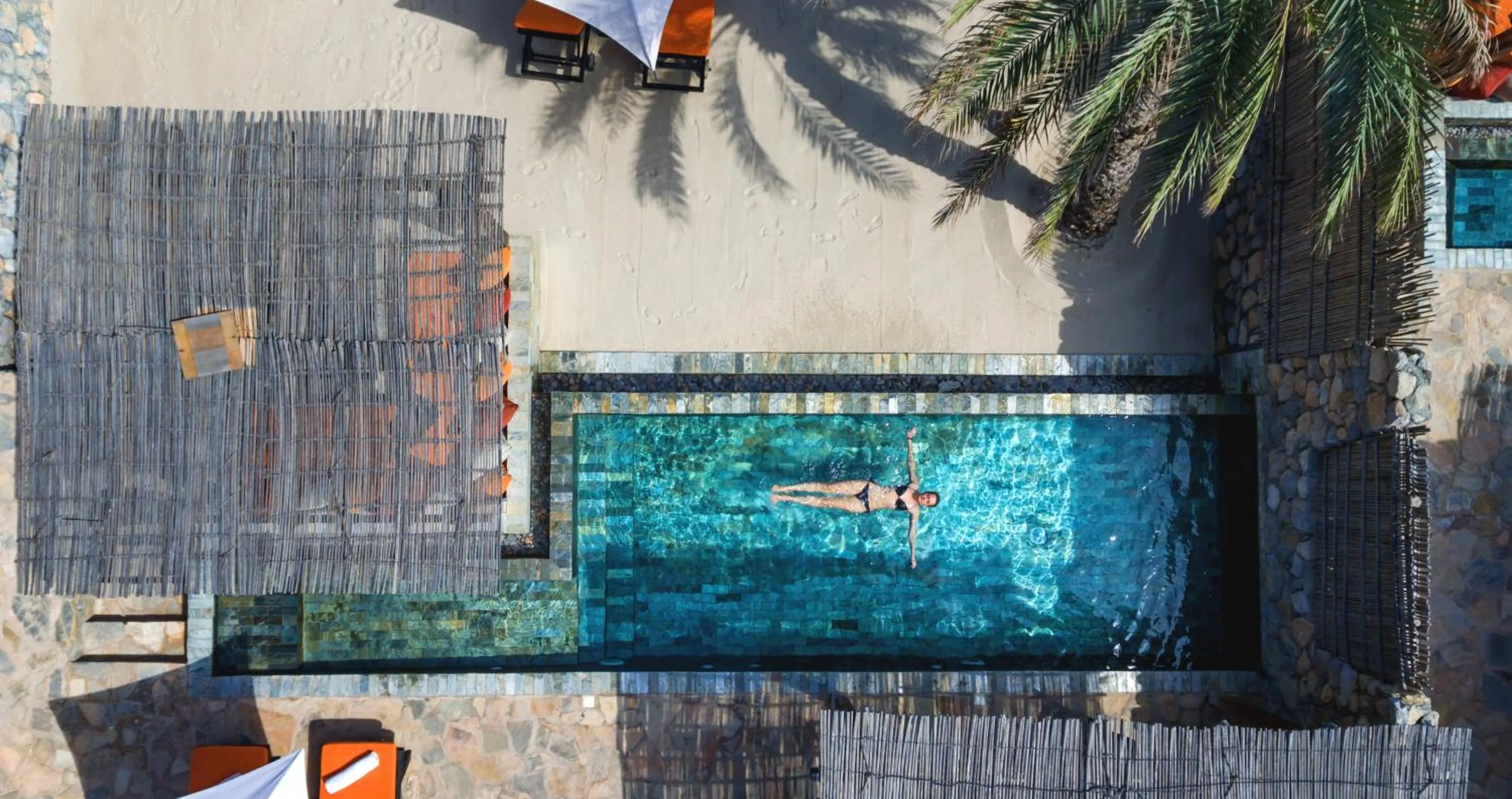 Pool view in Six Senses Zighy Bay