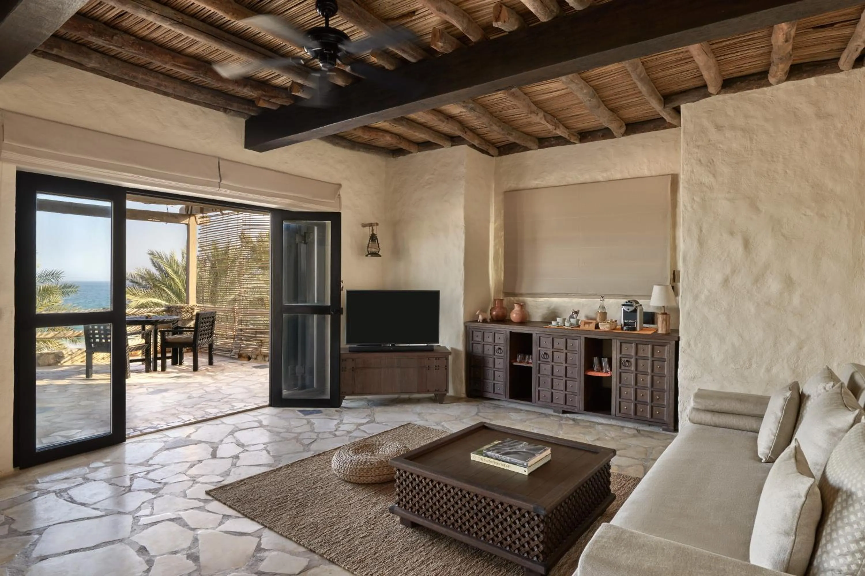 Living room in Six Senses Zighy Bay