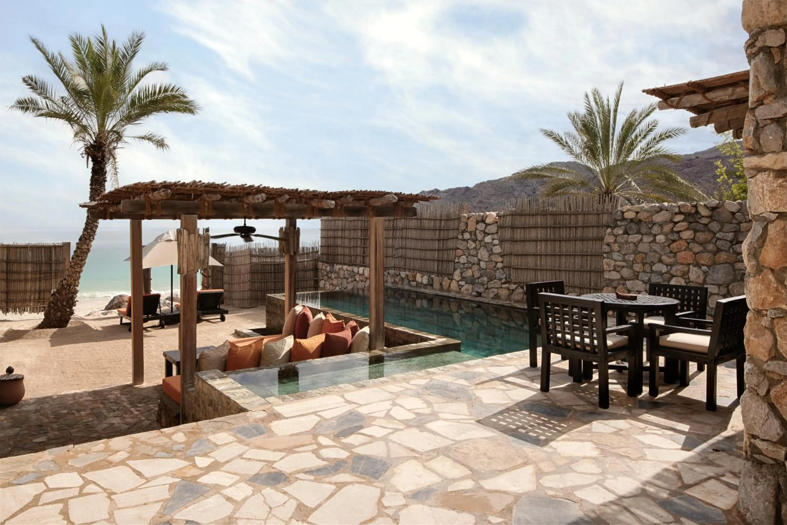 Balcony/Terrace in Six Senses Zighy Bay