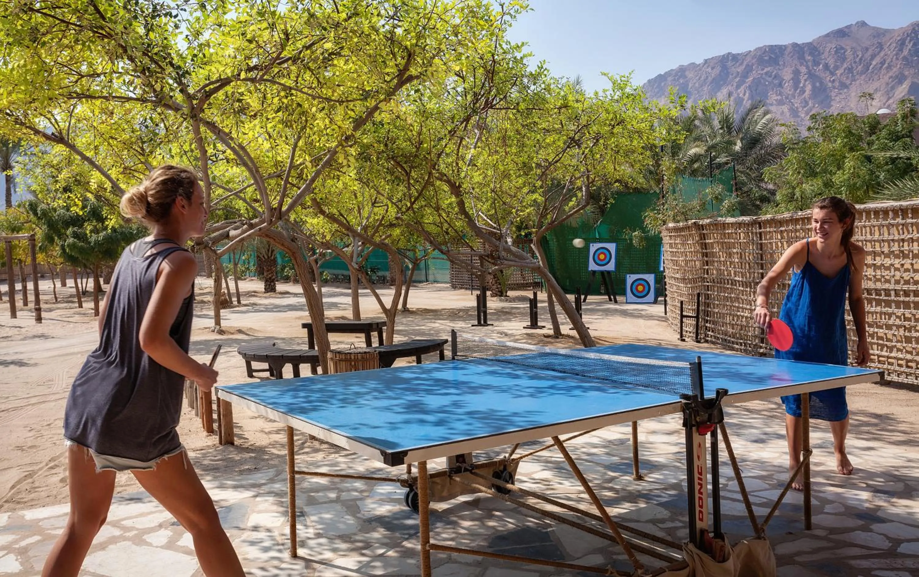 Table tennis in Six Senses Zighy Bay