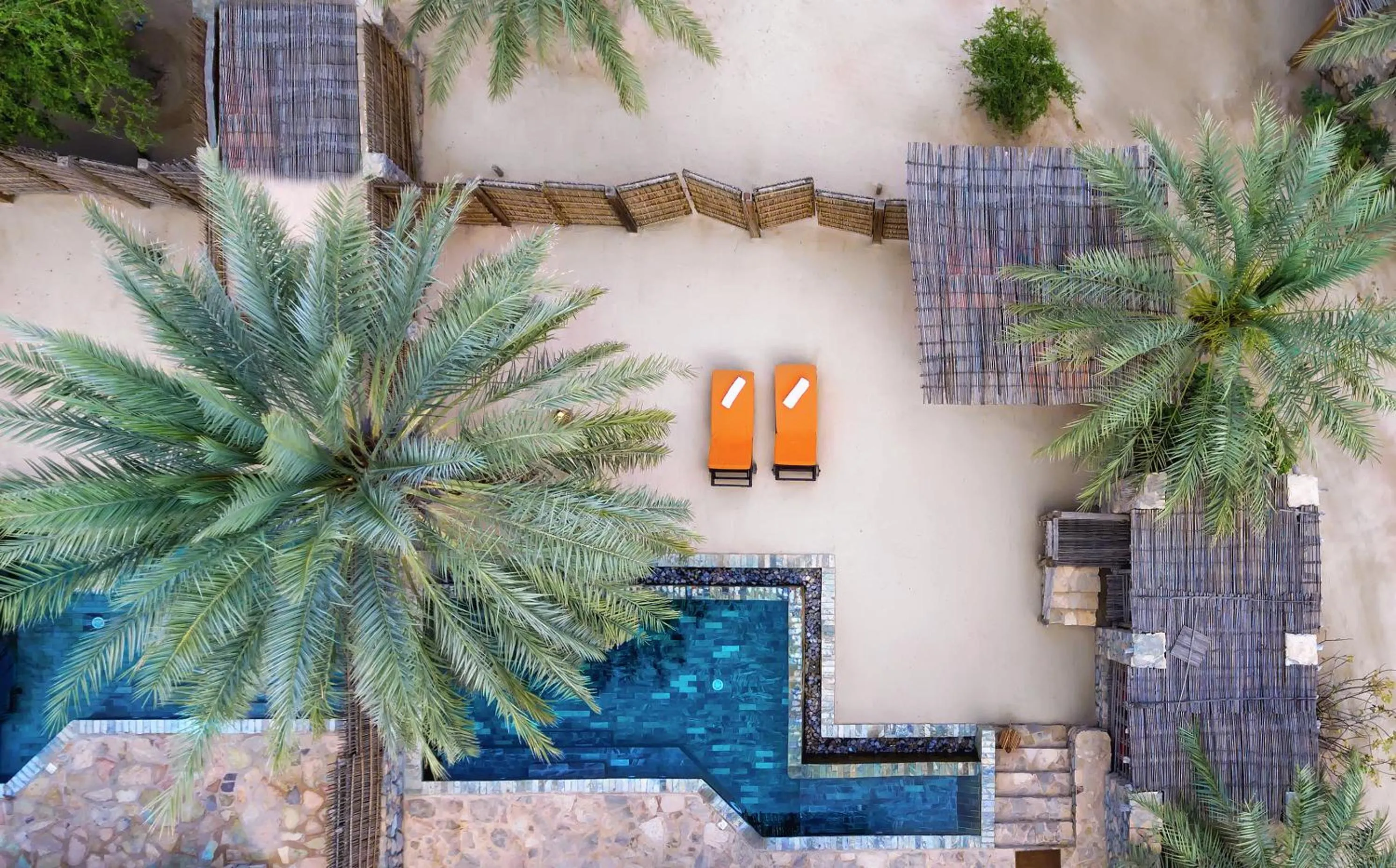 Pool view in Six Senses Zighy Bay